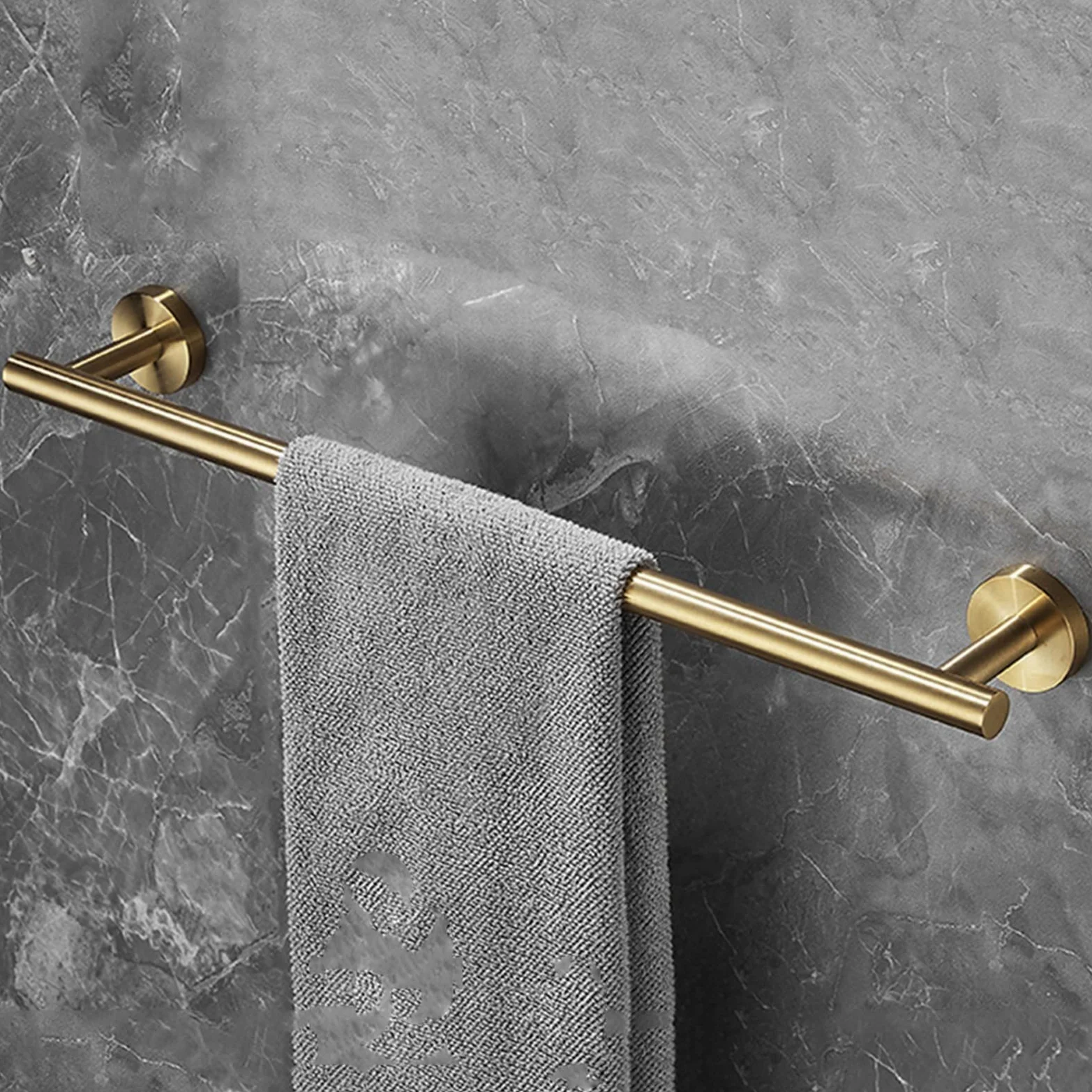 Portasciugamani in acciaio inox SUS304, 30 cm, per bagno e cucina, finitura spazzolata, 60 cm, design moderno salvaspazio ed elegante