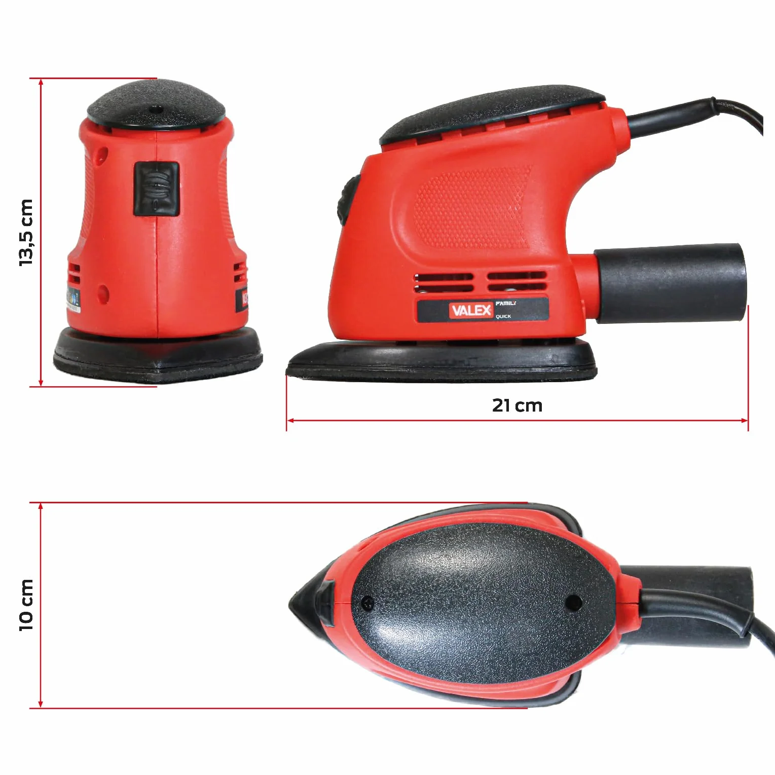 Valex Levigatrice Palmare Elettrica Quick 20, 105W, Fissaggio a strappo