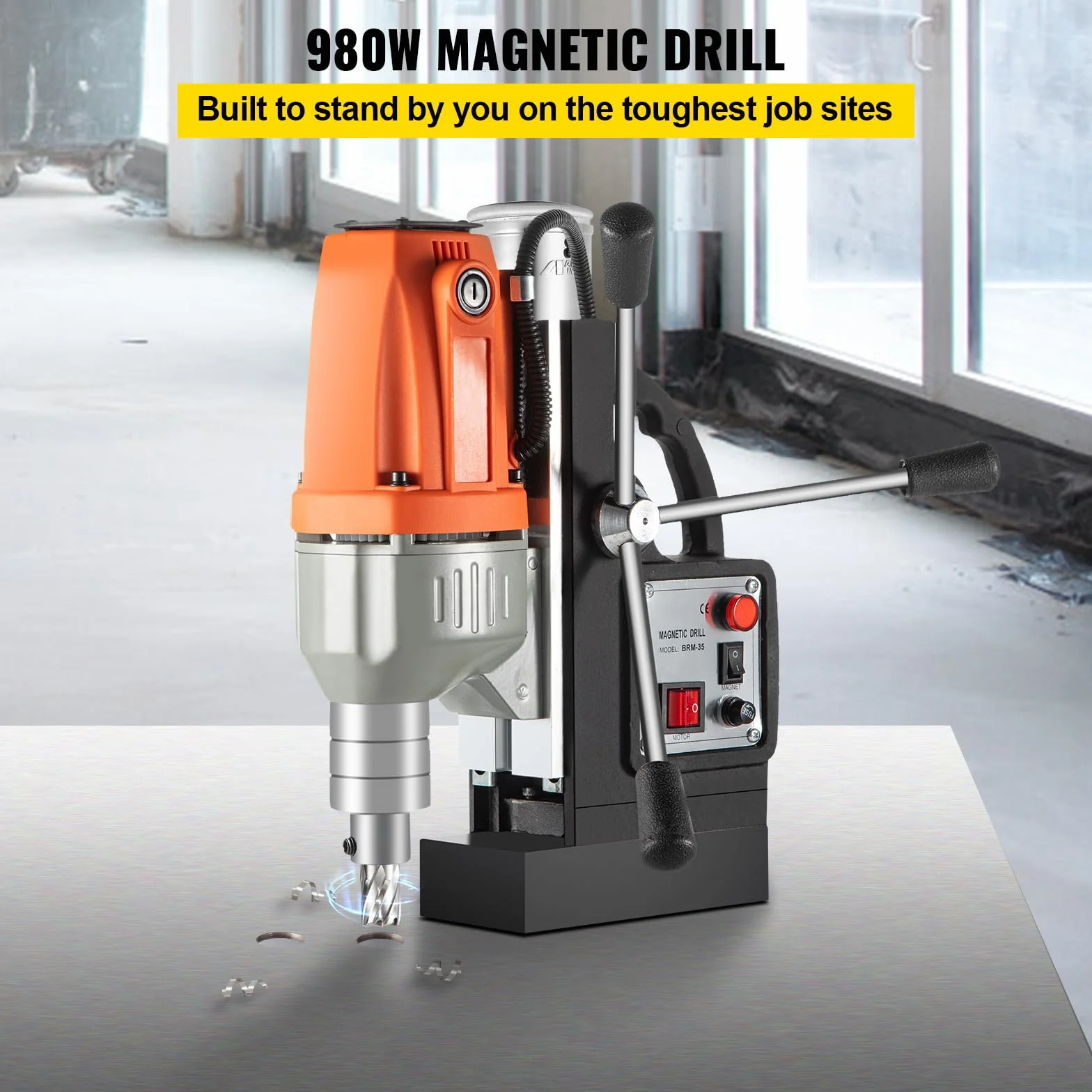 Trapano Elettrico Magnetico BRM35 980 W 220 V 50 Hz