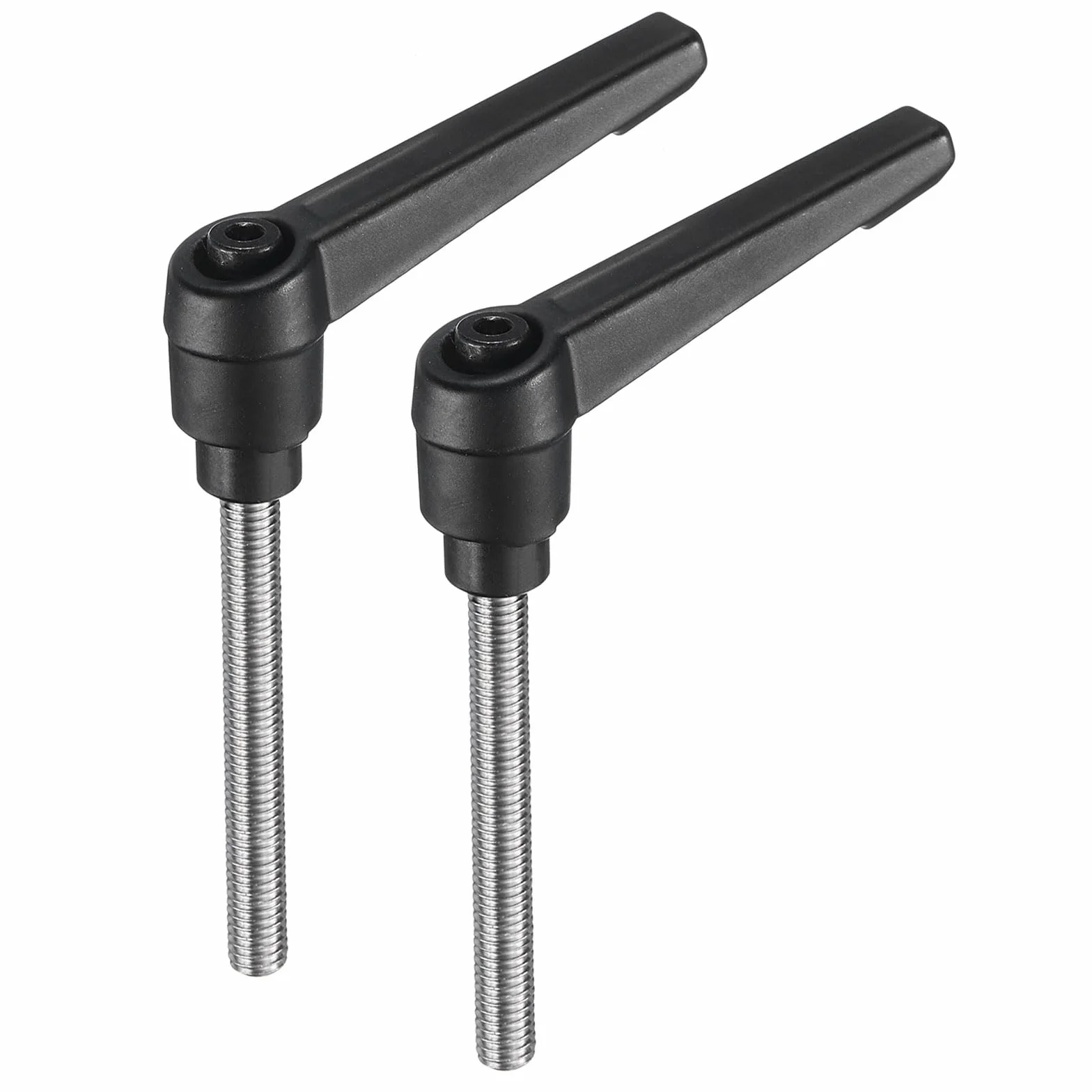 QUARKZMAN manopole regolabili M6 x 55 mm acciaio inox 304 con leva di bloccaggio nero