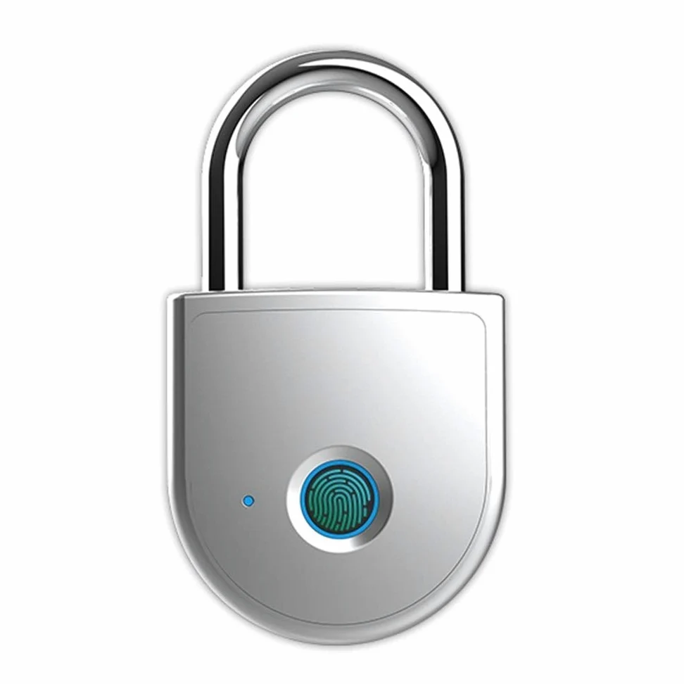 Lucchetto per impronte digitali Smart Touch Lock Metallo impermeabile Antifurto Int Keyless per armadietto palestra, serratura armadietto scuola, zaino, valigia, bagaglio da viaggio