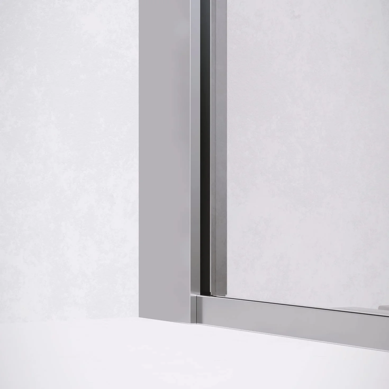 Box Doccia Walk-in 120cm Altezza 200cm Vetro Temperato Trasparente 8mm Anticalcare Lazaros