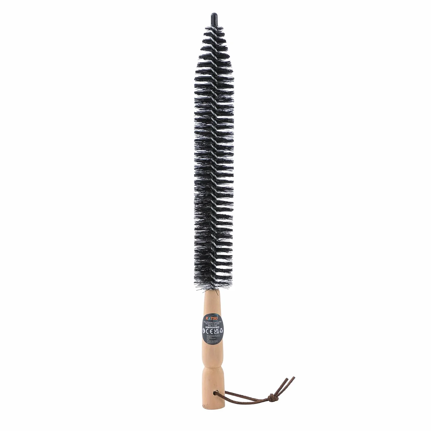 KATSU Tools Kit di 24 spazzole per la pulizia del camino con aste flessibili da 45,7 x 40,6 cm + testina da 10,2 cm e 15,2 cm + spazzola lunga in legno + borsa portaoggetti, strumenti di pulizia per