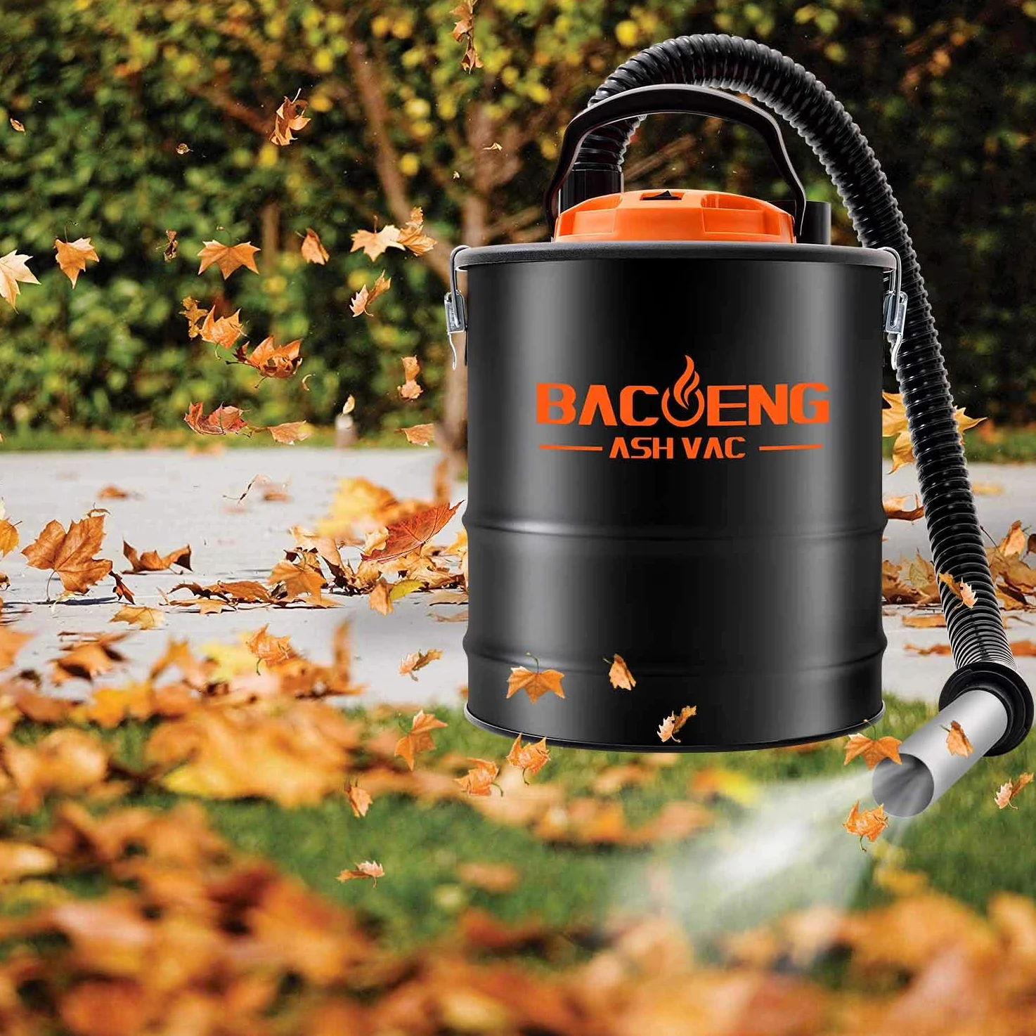 BACOENG Aspirapolvere standard da 4 galloni 6,6 Amp con funzione di soffiaggio per stufe a pellet, stufe a legna e griglie per barbecue