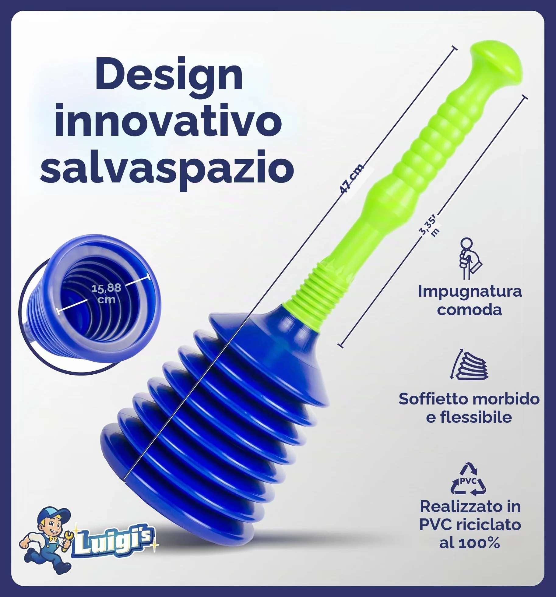 Sturalavandino a Pressione Potente per Lavandini e Scarichi Cucina Bagno