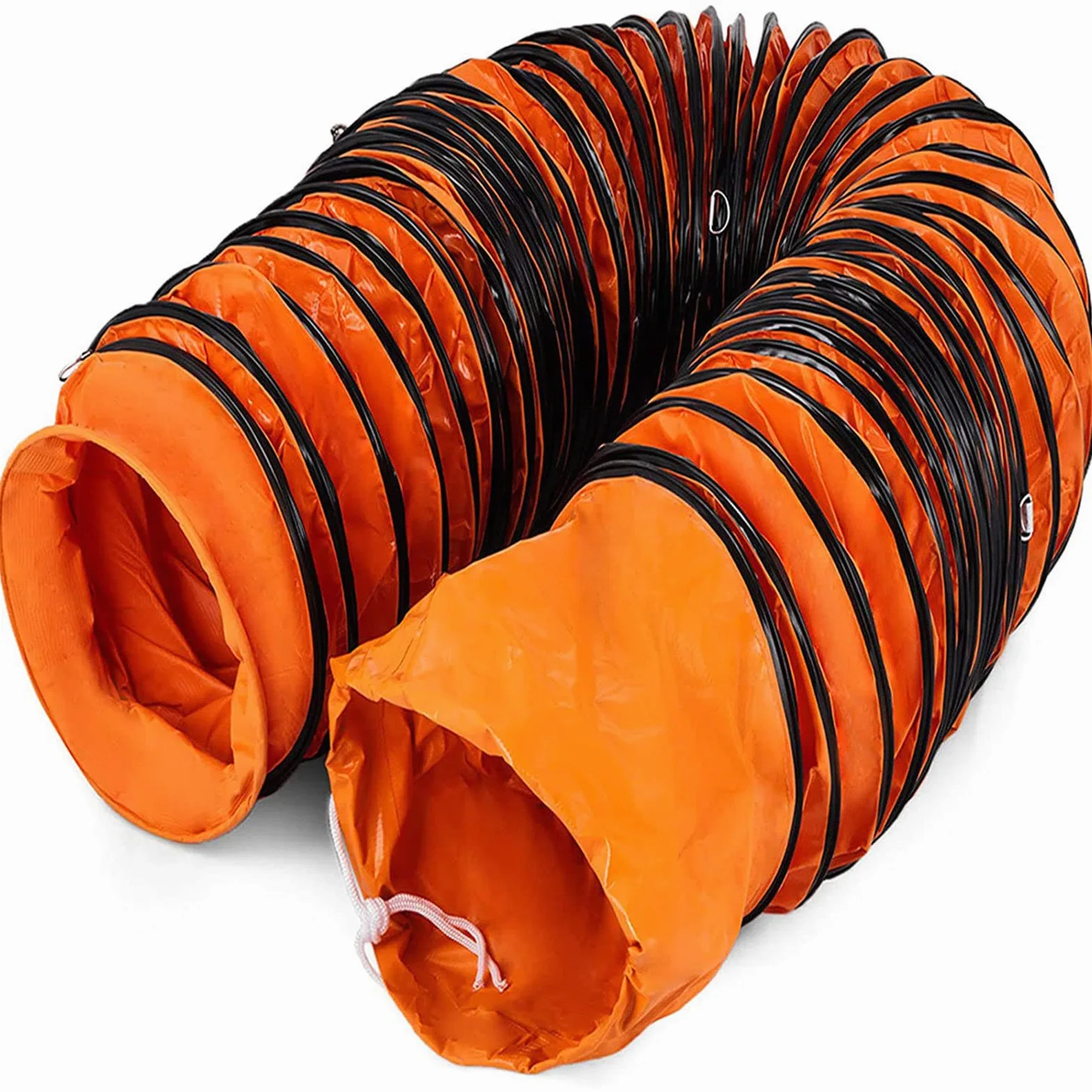 Condotto Flessibile di Estrazione 5m/10m Condotto in PVC 200/300/400/500/600 mm Condotto Flessibile Condotto di sfiato Flessibile Condotto di Ventilazione Flessibile, 10M-diam:300mm