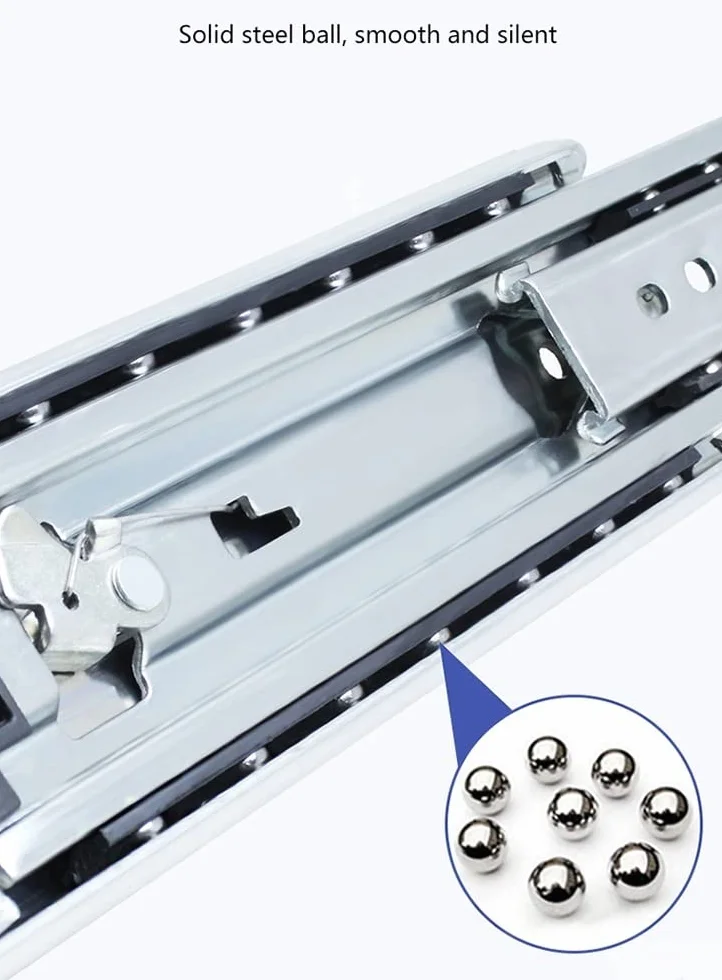 Guide per cassetti per carichi Pesanti Guide per cassetti per carichi Pesanti 14 Pollici, Guide per cassetti ad Estrazione Totale, Guide di Scorrimento telescopiche Guide per Cassette degli