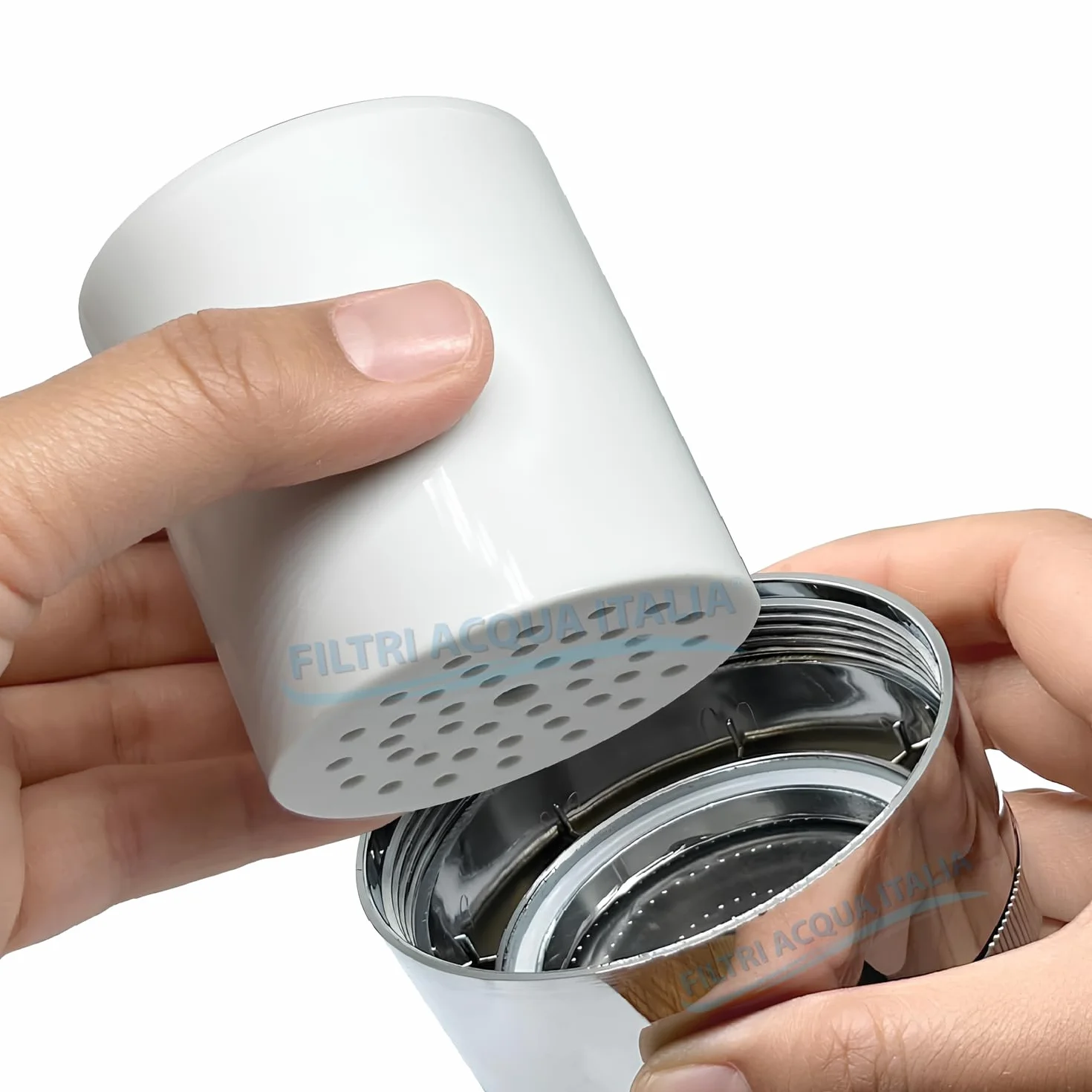 Filtro Anticalcare Doccia con Due Cartucce Di Ricambio, Filtro Acqua Doccia Universale per Acqua Dura, Rimuove Odori, Cloro e Calcare - Filtriacquaitalia