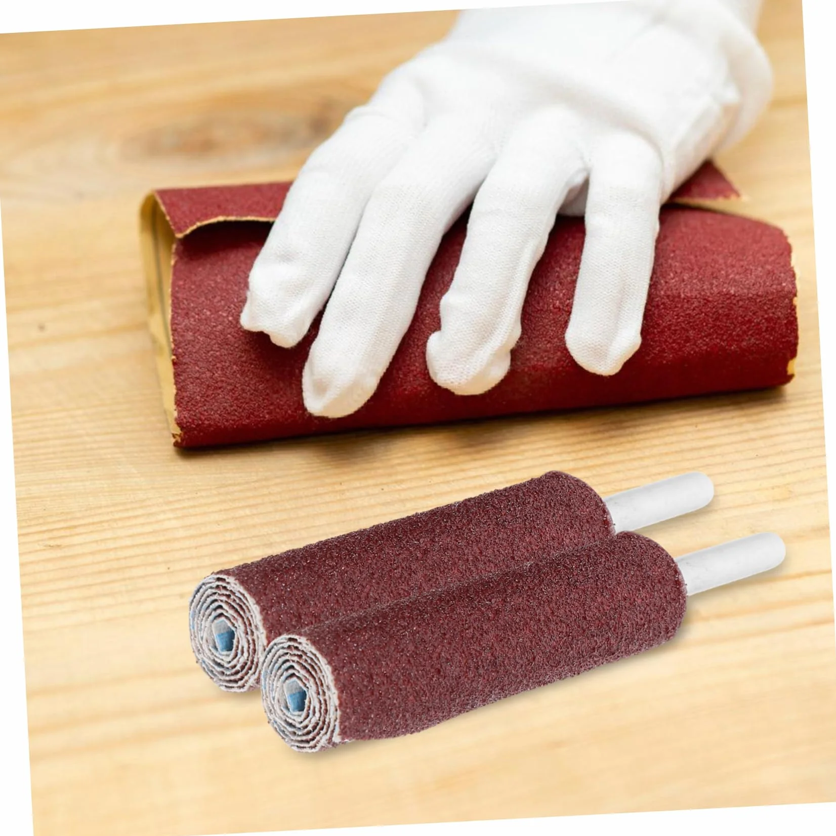 Kit Di Tamburi Abrasivi Per Trapano Di Vetrata Bastoncini Abrasivi Grana Per Levigatura Metallo Legno Plastica Pietra 3 Pezzi