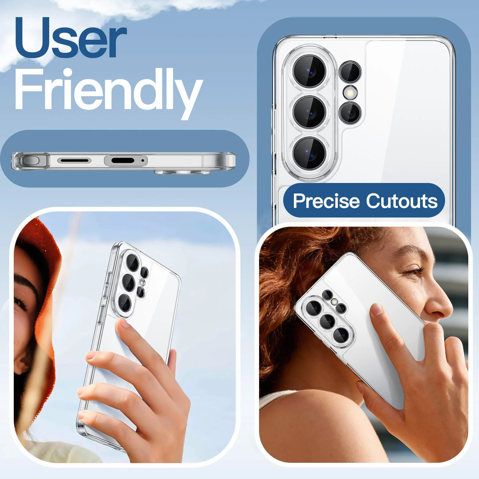 JETech Cover per Samsung Galaxy S26 Ultra, Protezione Completa dell'Obiettivo della Fotocamera, Anti Ingiallimento Paraurti Custodia con Antiurto, Retro in PC Rigido Antigraffio (Trasparente)
