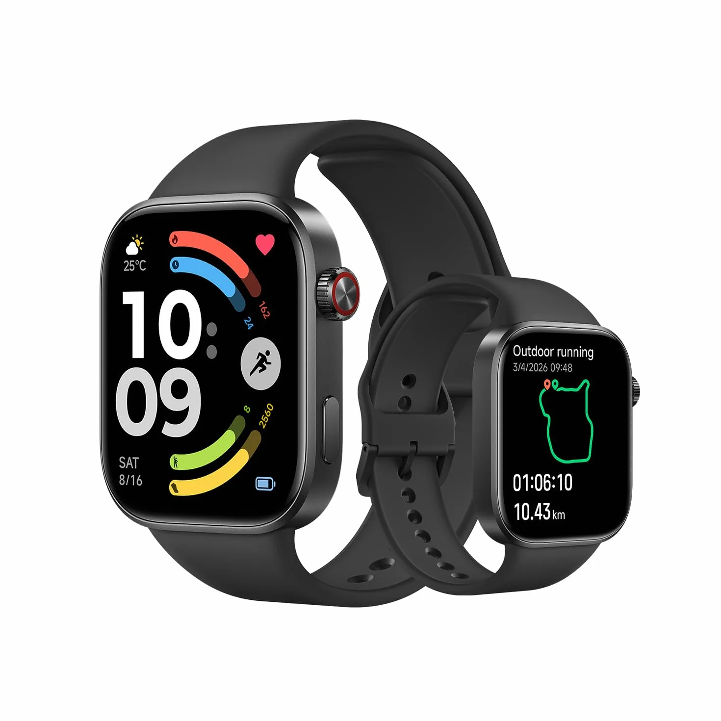 XIAOMI Redmi Watch 6, Smartwatch Uomo Donna, Activity Tracker AMOLED 2.07'' con Monitoraggio di Frequenza Cardiaca, 150+ modalità sportive, Autonomia 24 giorno, 5ATM, GPS, Android&iOS, Nero