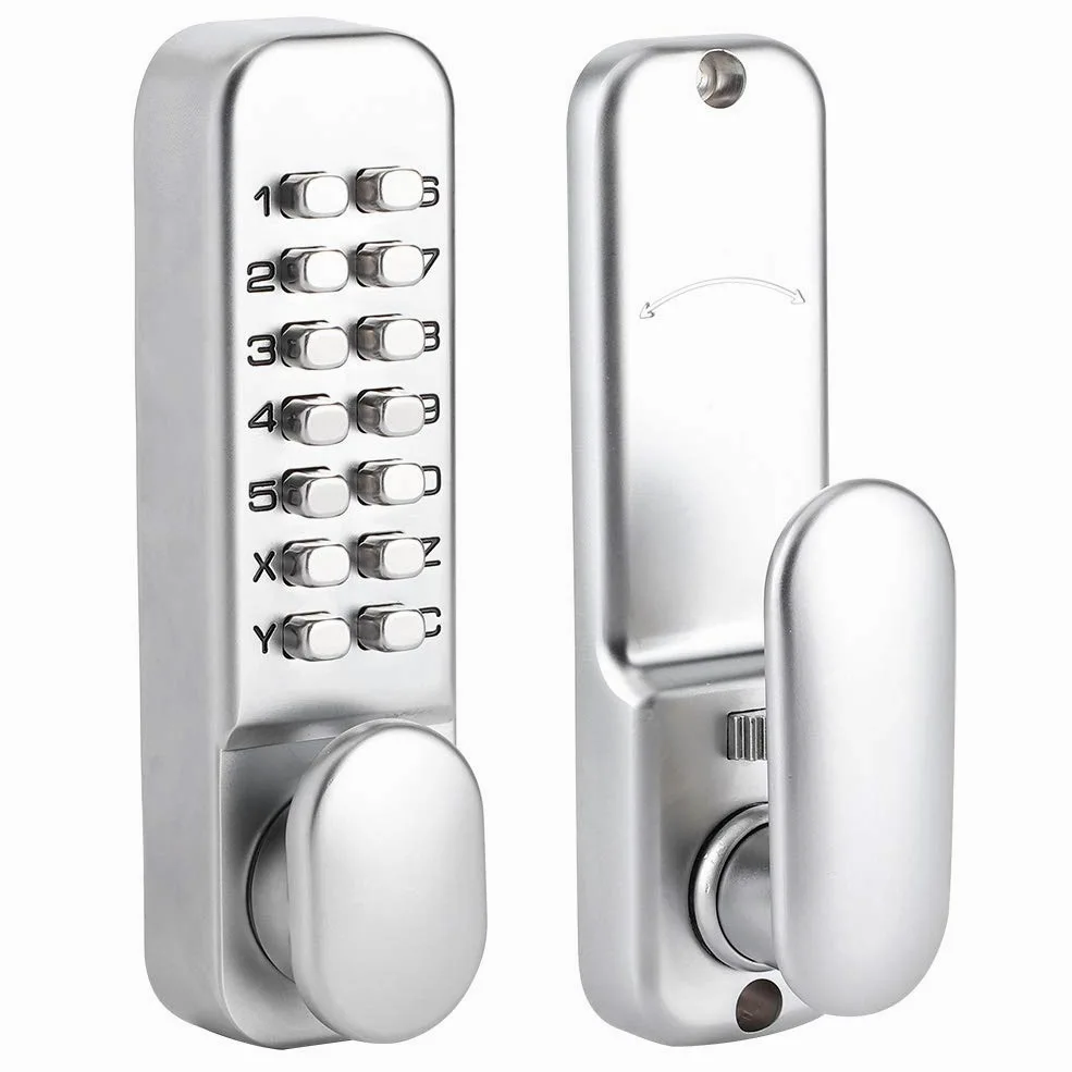 EMUKOEP Lucchetto a Combinazione Impermeabile Durevole per Ingresso in Ufficio Domestico, Lucchetto di Sicurezza Meccanico Senza Chiave per Cancelli, Parcheggi