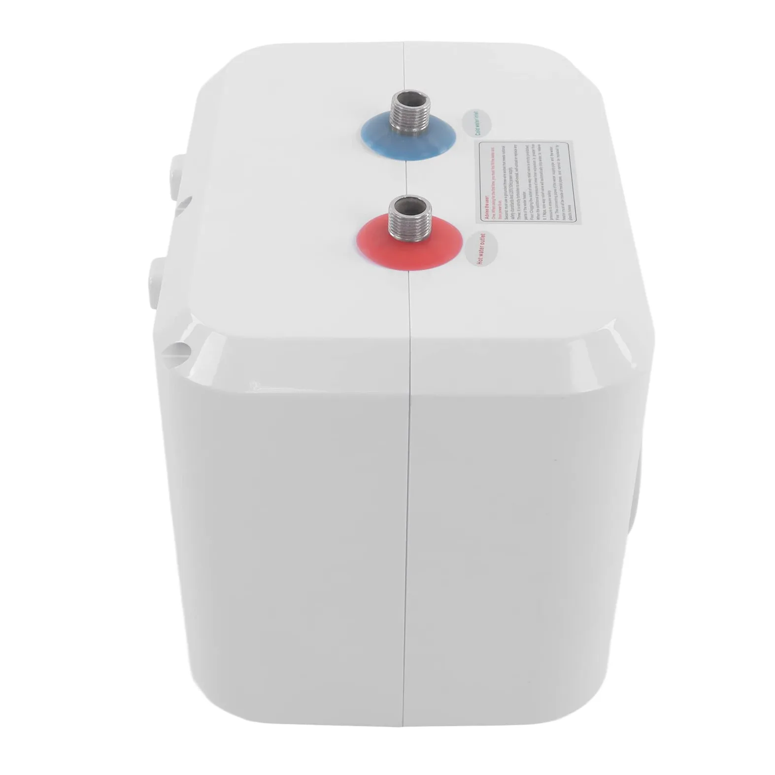 Fdit Scaldabagno Elettrico 8L, Mini Boiler con Controllo della Temperatura, | Riscaldamento in Acciaio Inox 316, Scocca ABS, 30-65℃, 0,02 MPa, Uso Domestico Compatto