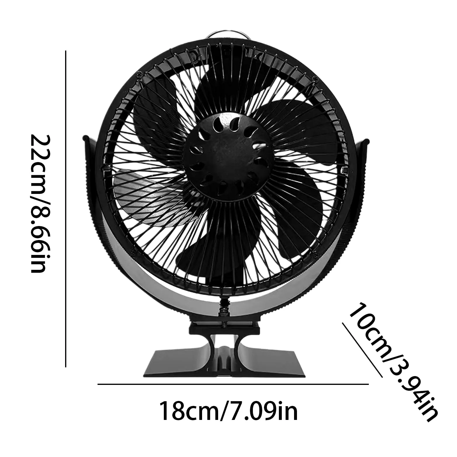 Ventilatore Per Stufa A Legna Silenzioso Termoelettrico Senza Batterie | Ventilatore Stufa Legna Senza Elettricità, Rotazione A 360 Gradi Circola Aria Calda Per Casa, Hotel, Ristorante E
