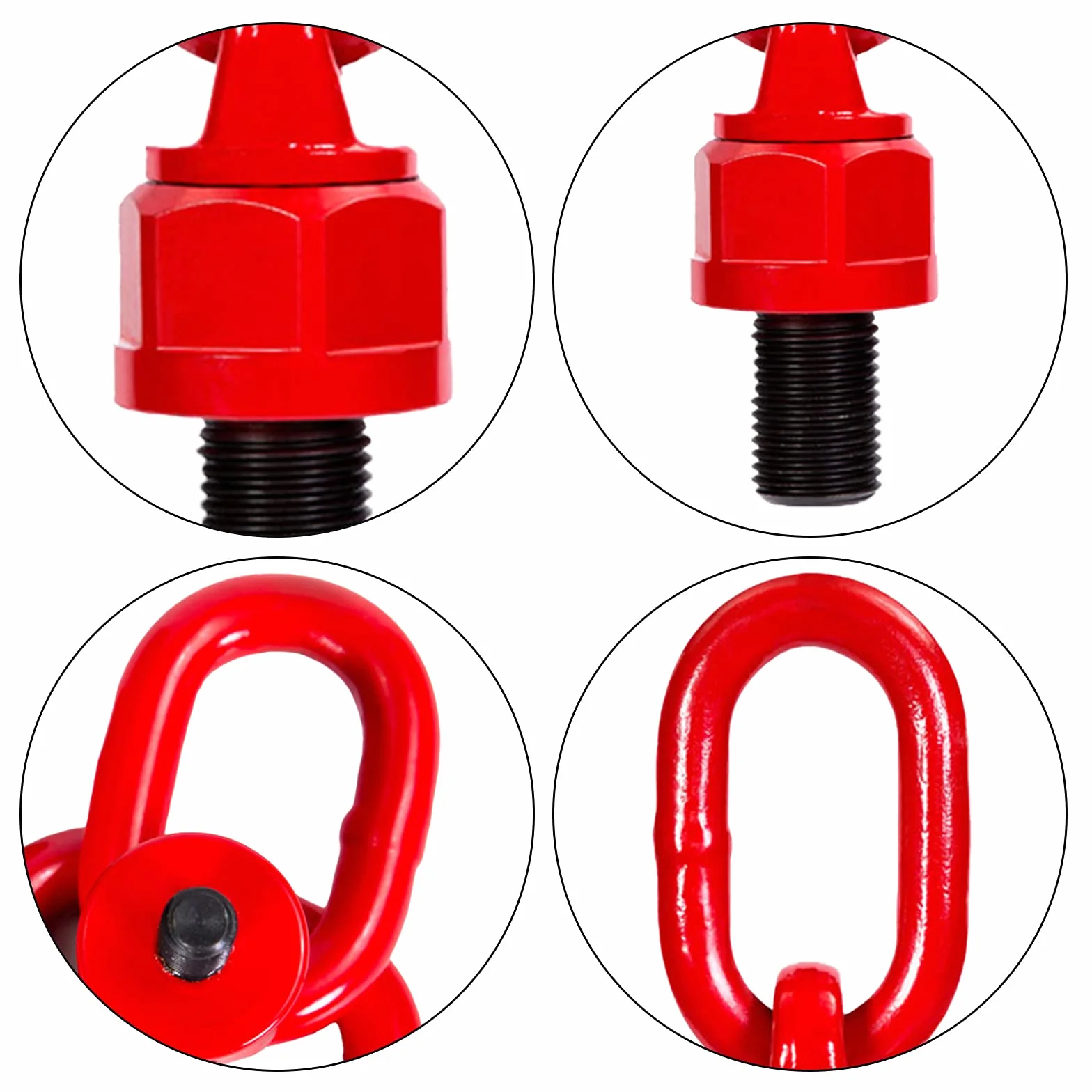 Vite ad occhiello rotante a 360 gradi M16*20, golfare per carichi pesanti M16, golfare meccanico con filettatura esterna, utilizzato in progetti portuali, energetici, in acciaio, di costruzione navale