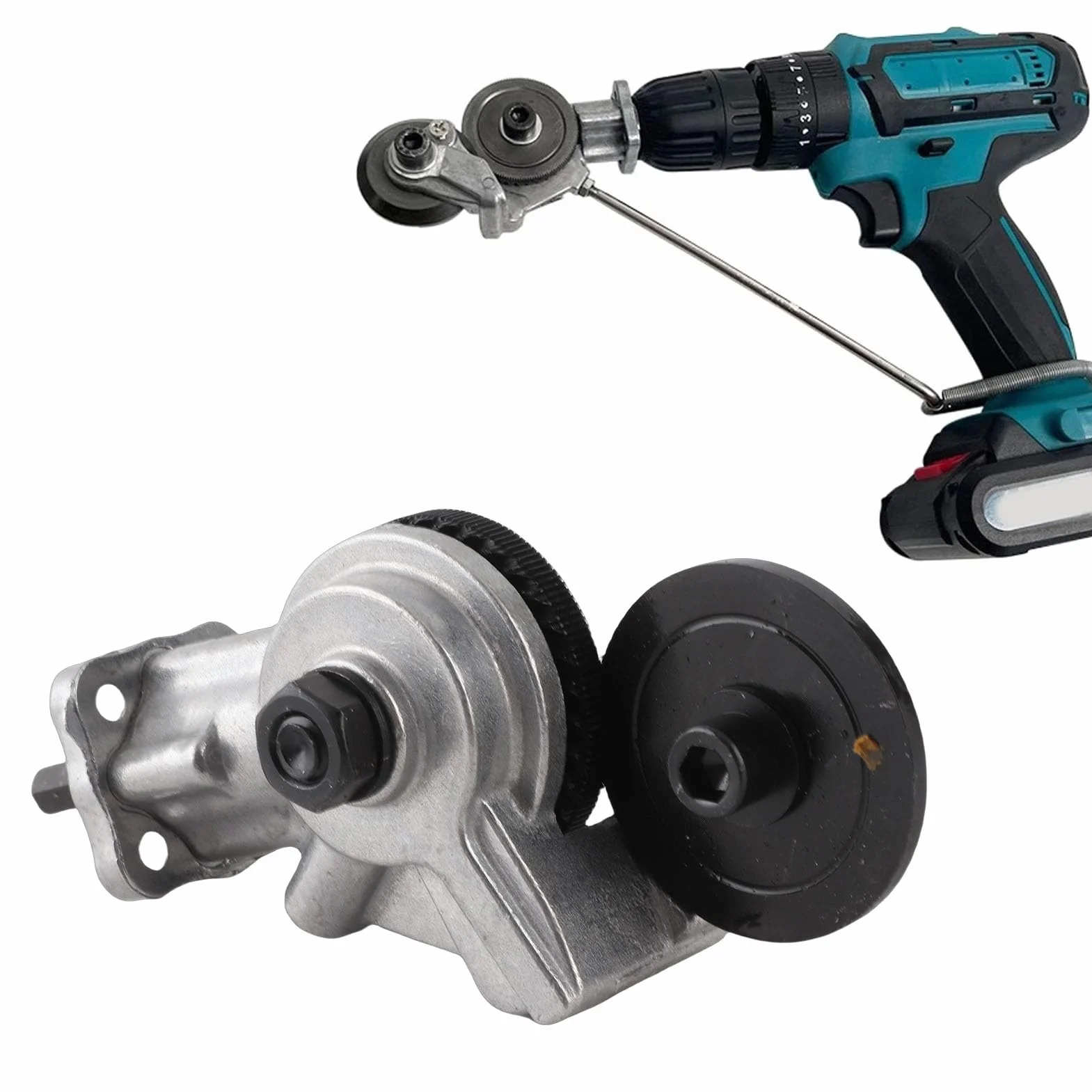 Trapano Elettrico Taglierina per Metallo - Attacco per Trapano Portatile Utensile per il Taglio di Metalli - Accessorio Efficiente per Trapano e Metal Cutting