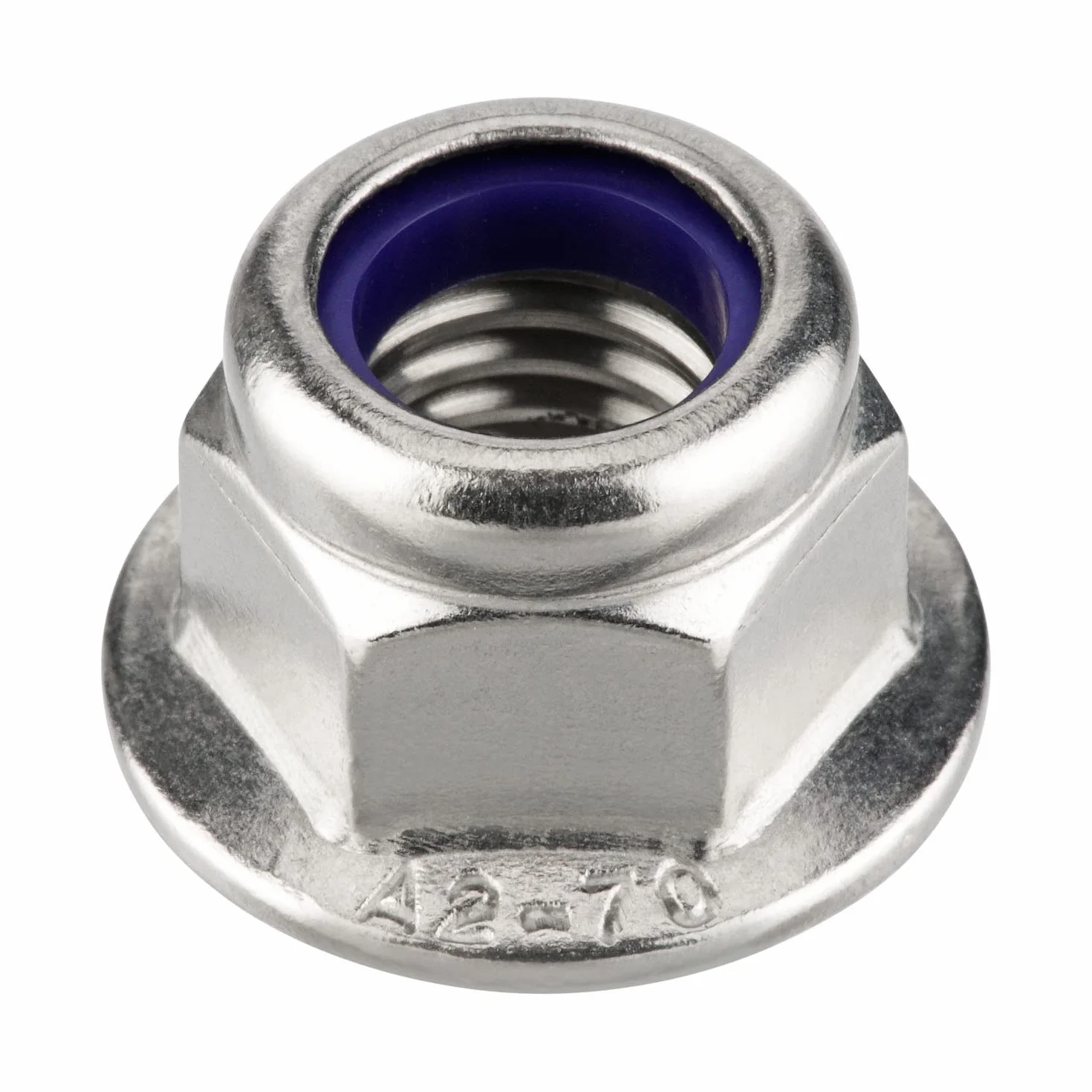 Dadi flangiati autobloccanti DIN 6926 A2 V2A acciaio inox UKV M4 50