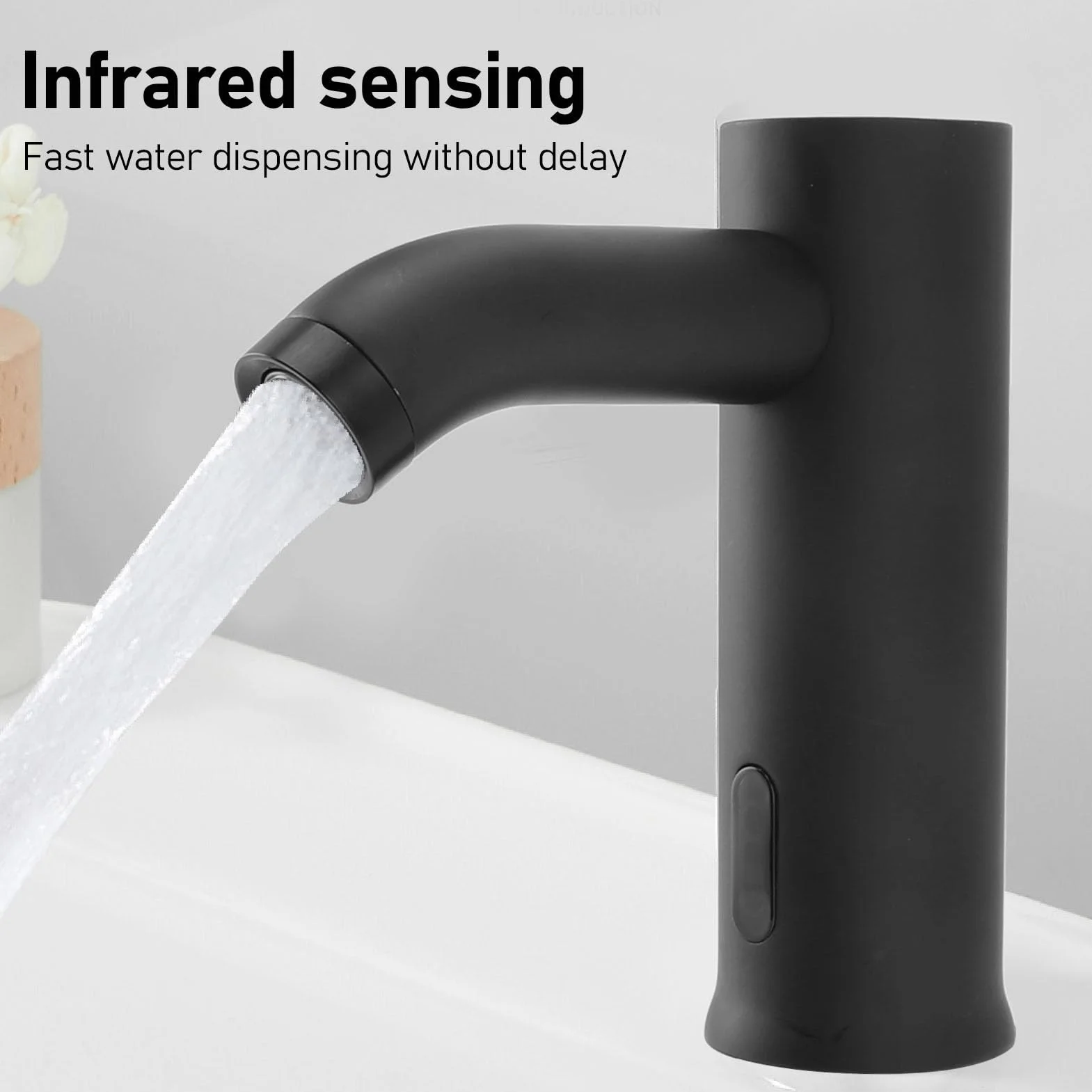 Rubinetto Lavandino Senza Touch Sensore Movimento Infrarossi Arresto Acqua Batteria