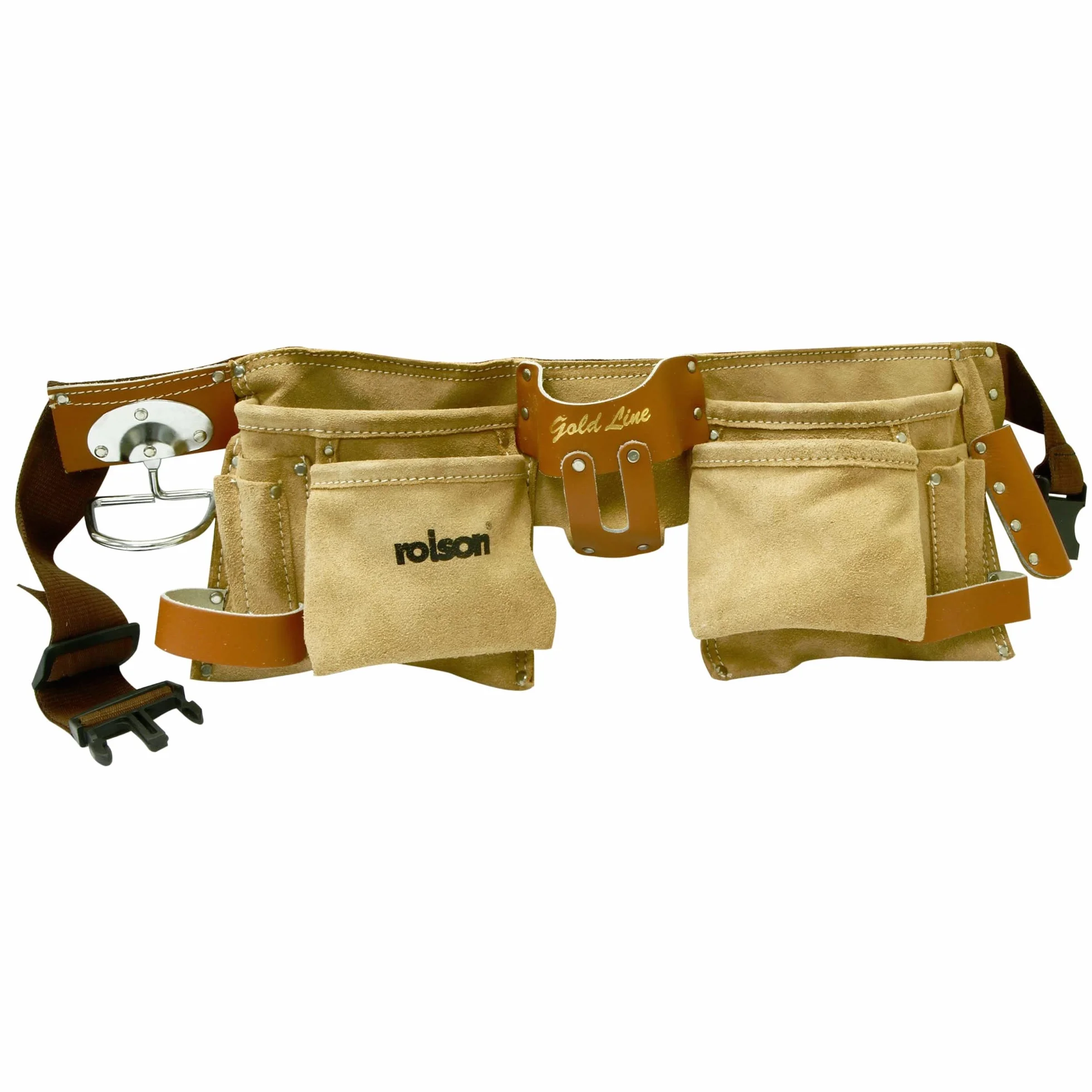 Rolson Tools Cintura portautensili professionale 2 scomparti 11 tasche