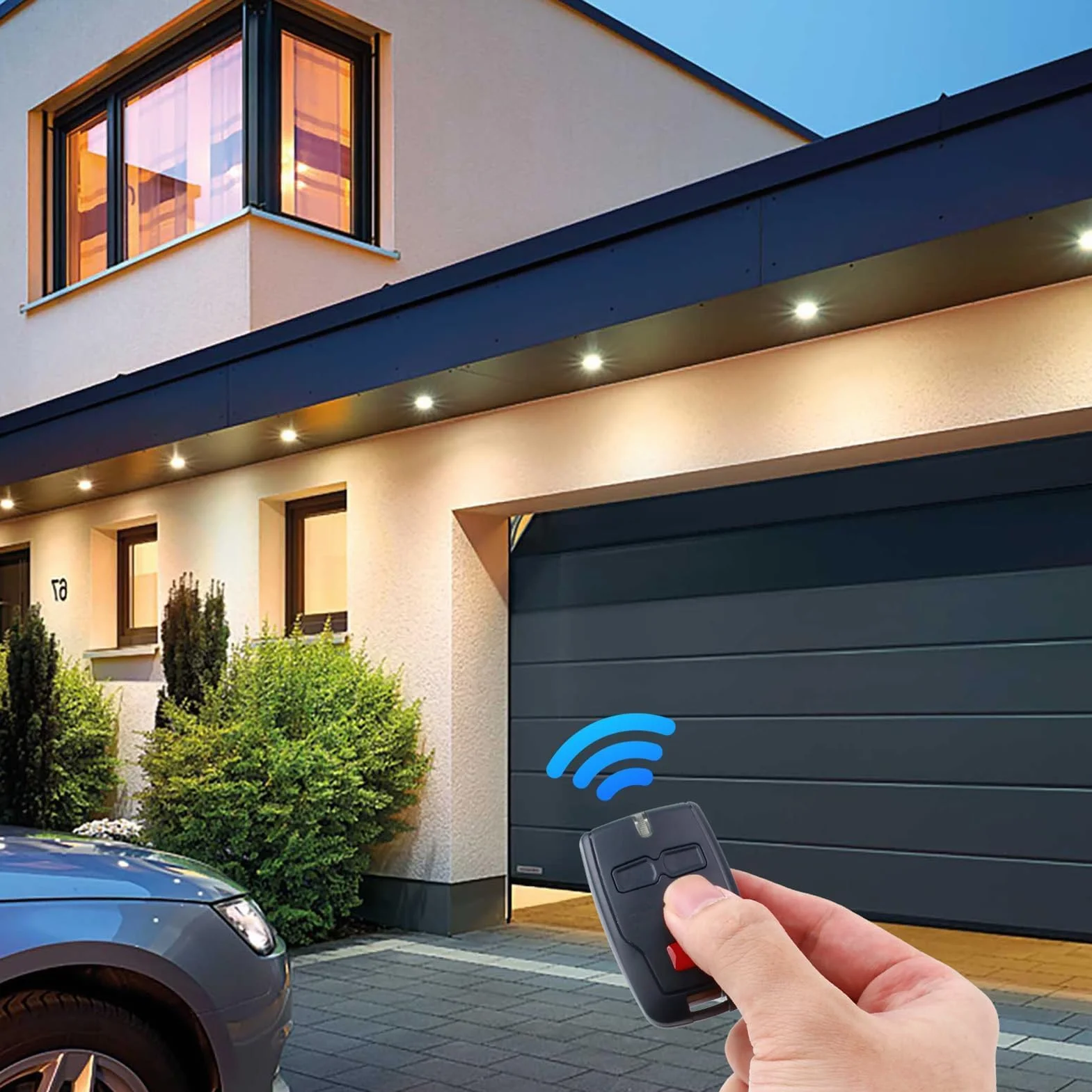 Telecomando per Porta del Garage Mitto 2B RCB 433MHz Rolling Code 2 Canali