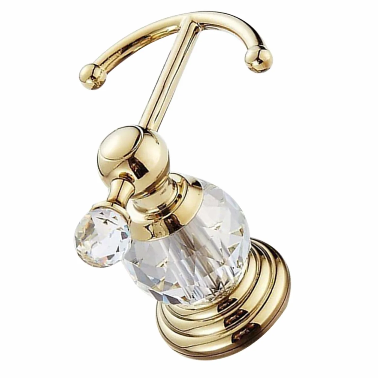 TEHAUX Gancio da Parete Dorato per Bagno e Guardaroba, Gancio Portaoggetti Robusto e Decorativo, Supporto per Accappatoi, Asciugamani e Abiti, Salvaspazio per Camera e Cucina, Ganci