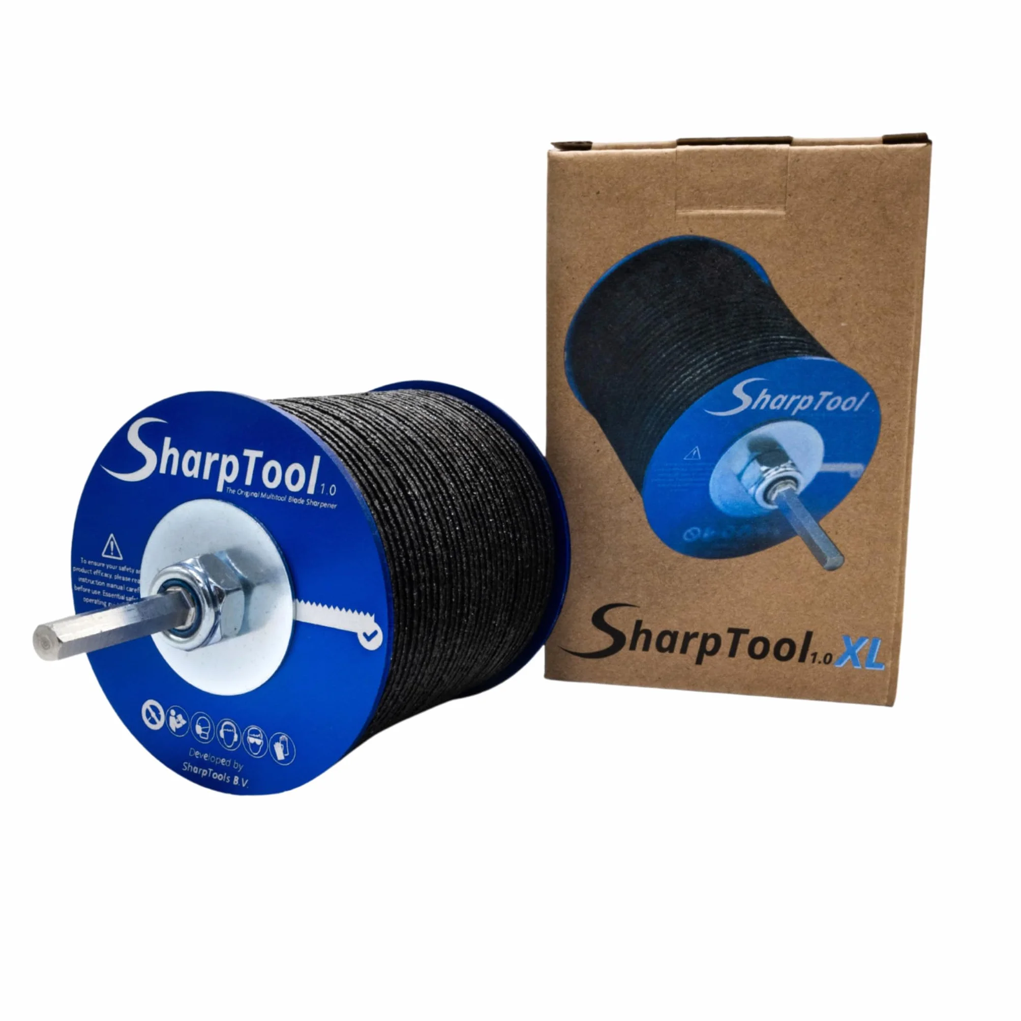 SharpTool 1.0 XL Lama Affilatrice per Multitool - Accessorio per Utensili Oscillanti Multifunzione per Affilare Lame da Taglio a Immersione - Affilatore per Lame da Trapano - 68 mm