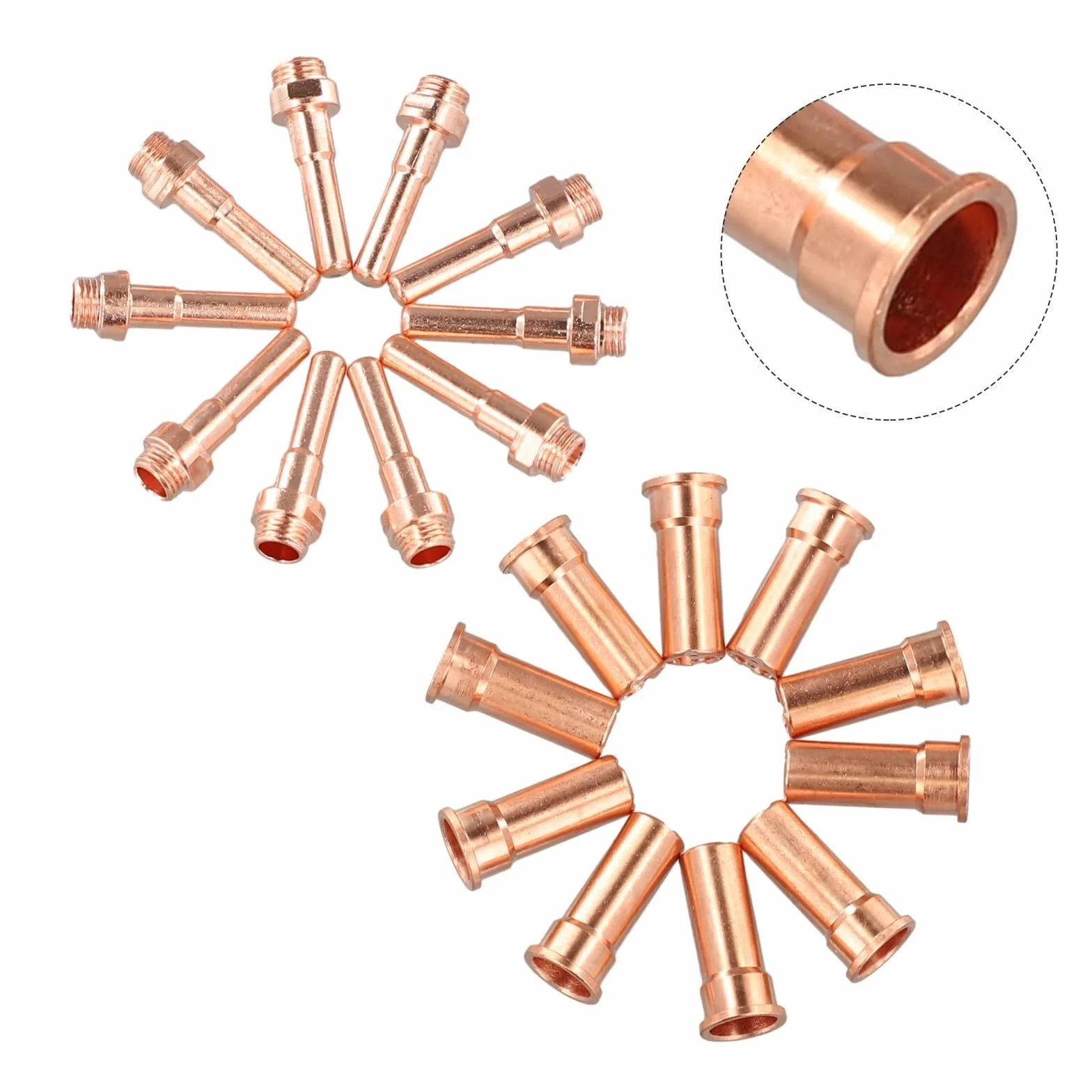 Kit di 20 elettrodi per taglio al plasma e ugello per torcia al plasma Cebora CP-70, parti di ricambio per punte 1395/L 1403
