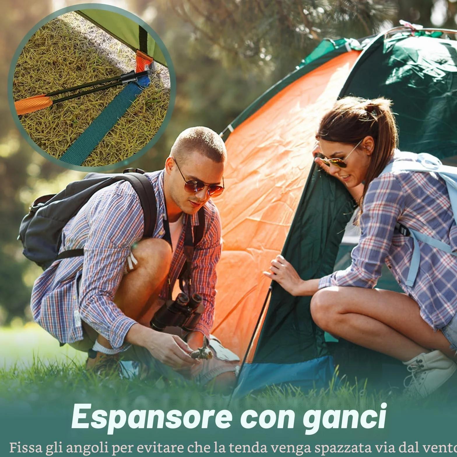 Farerkass elastici con ganci 25 pezzi, Elastiche con gancio 25 cm, tenditore in gomma Corda Elastica, elastiche per teloni, uso esterno, bagagli e bagagli, campeggio