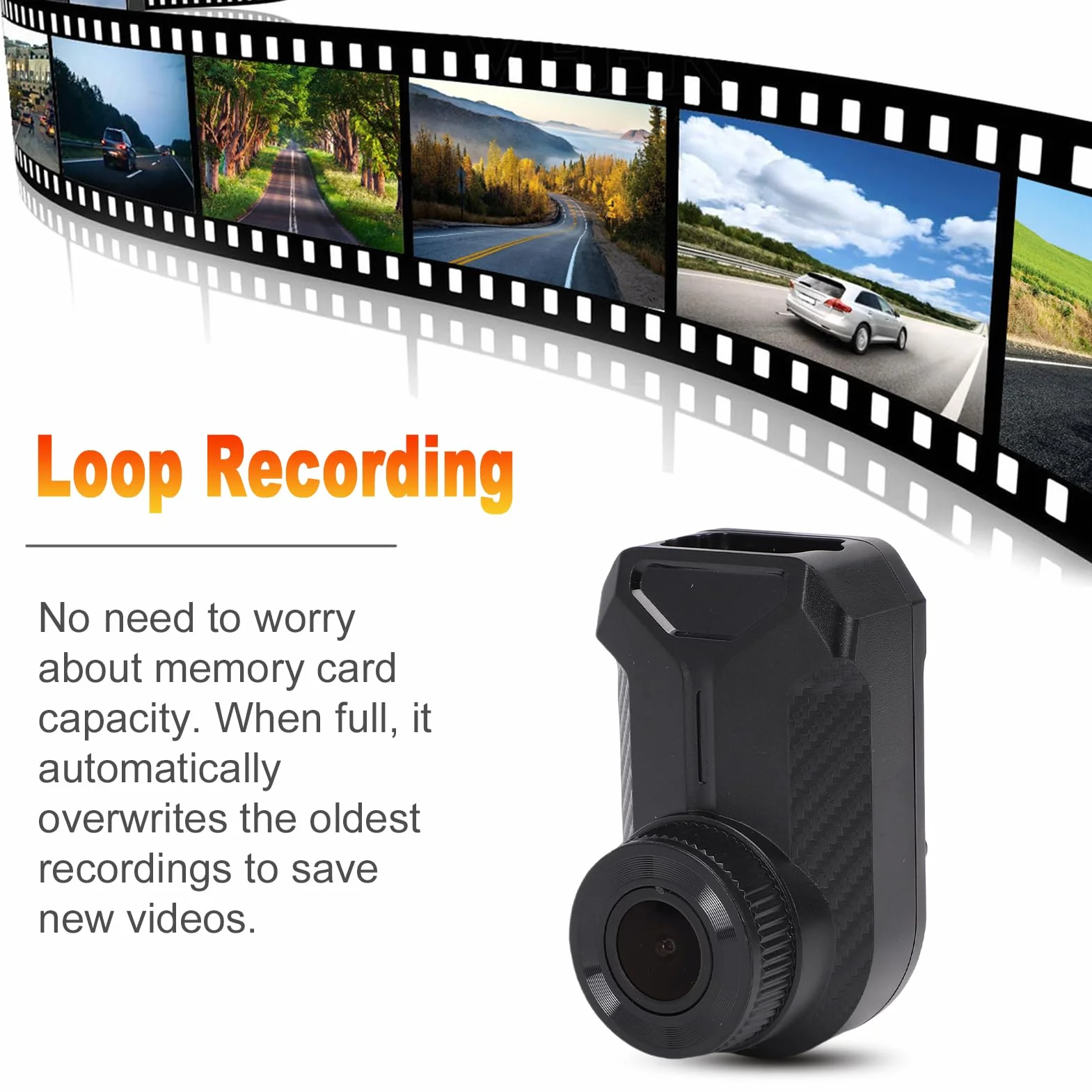 Shkalacar Dash Cam per Moto 2K, Registratore di Guida WiFi 2.4G con Registrazione in Loop e Controllo APP, Impermeabile IP66, per IOS e