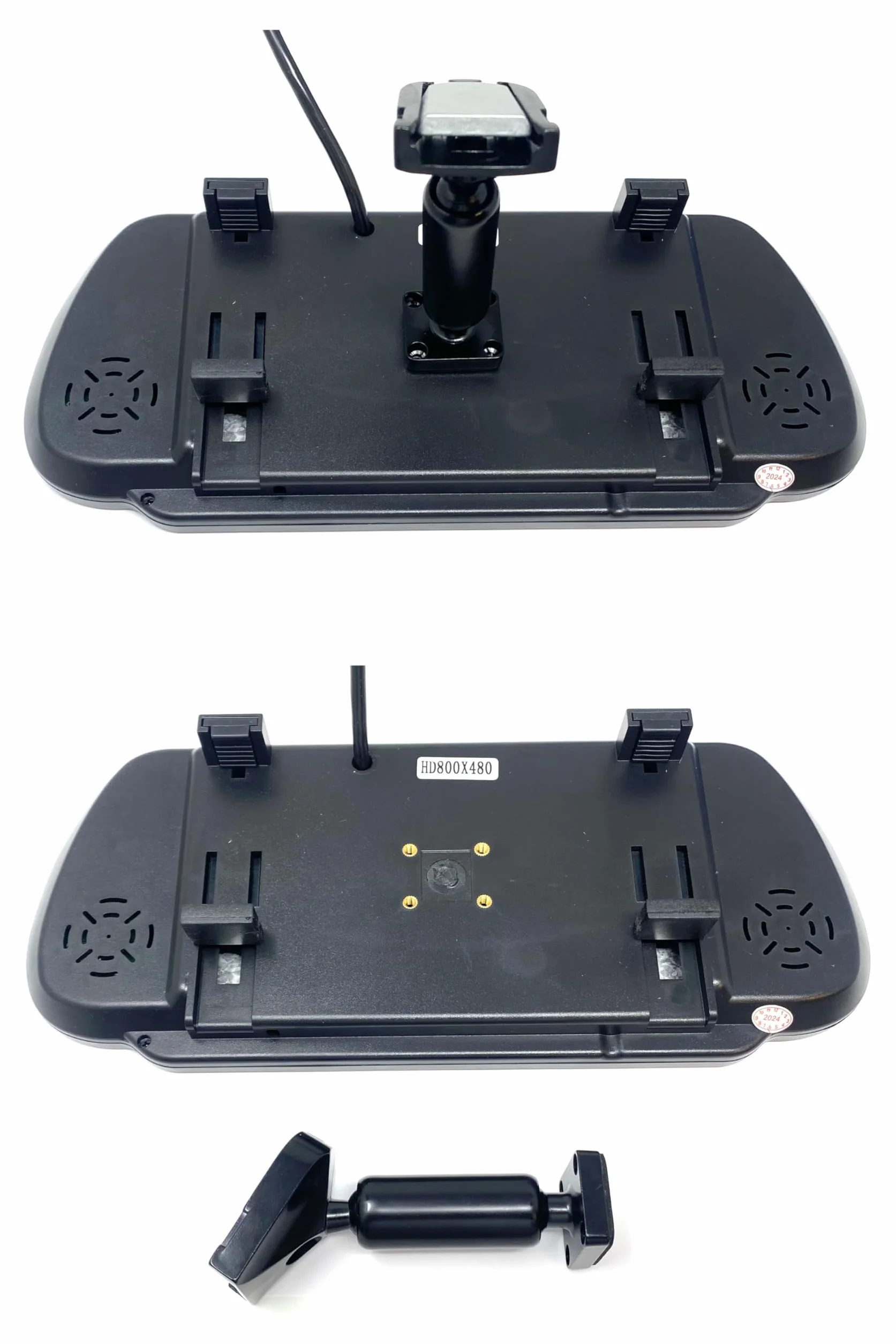 Monitor Automotive Dolphin di visualizzazione dello schermo dello specchietto retrovisore 7 pollici per furgoni con gambo adesivo