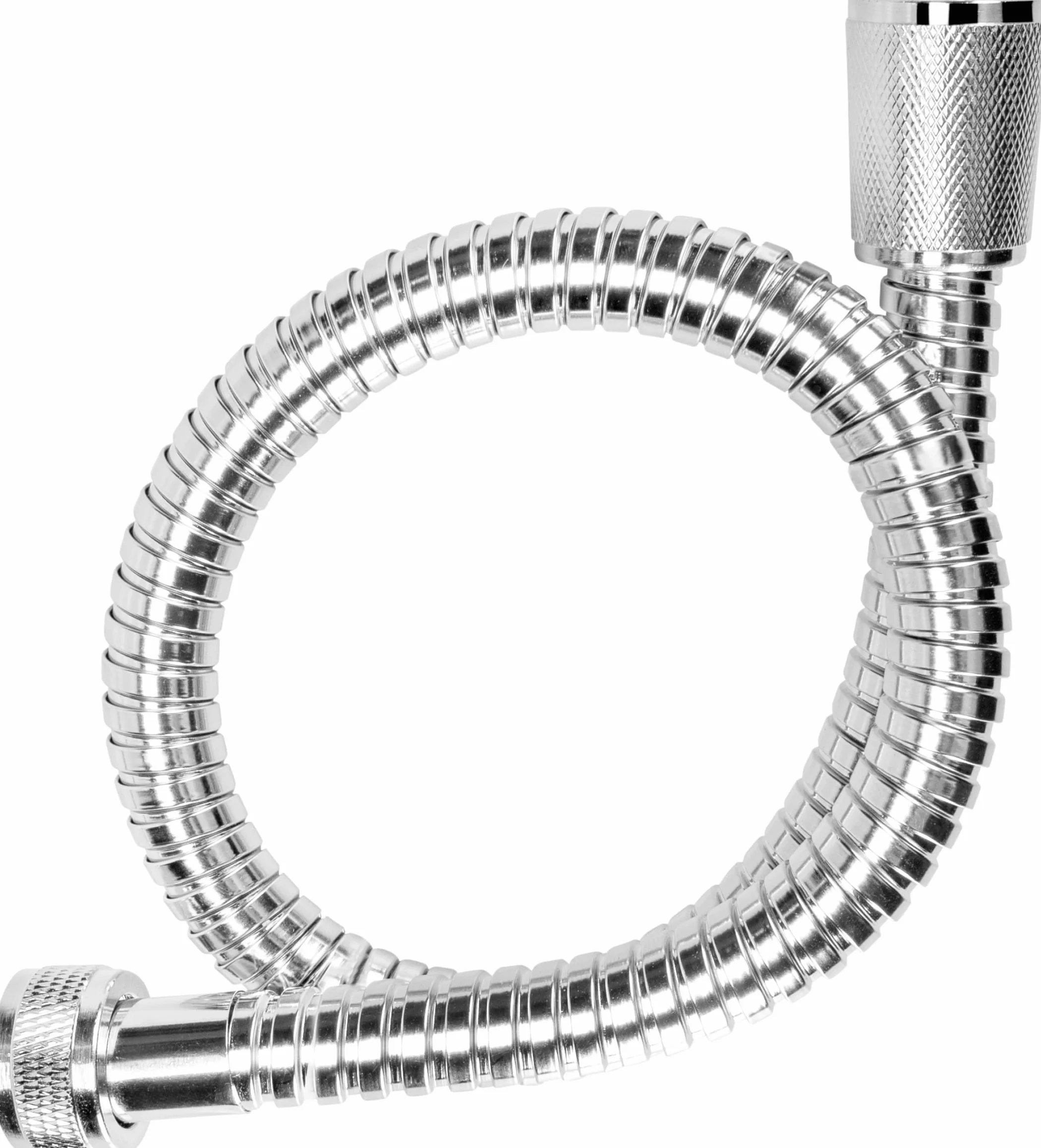 Cornat TECBW3323 - Tubo flessibile per doccia, lunghezza 50 cm, in acciaio inox cromato, estremamente resistente, attacco da 1/2", cromato, tubo per doccia, tubo di ricambio per doccia e vasca da