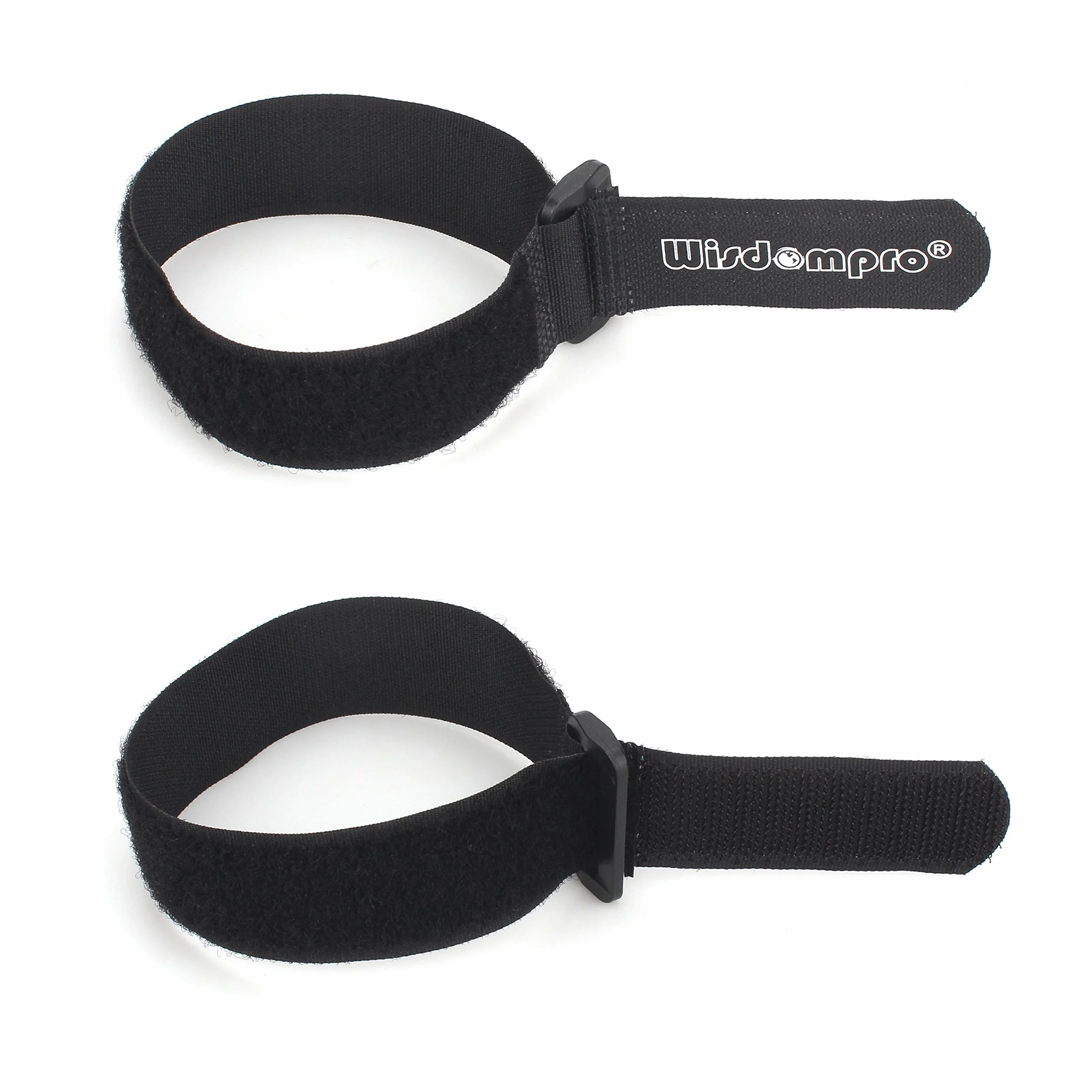 Wisdompro Fascette Cavi Nere 12 pezzi, Riutilizzabili 2.5 cm x 30.5 cm, Stringicavo per Organizzare Cavi