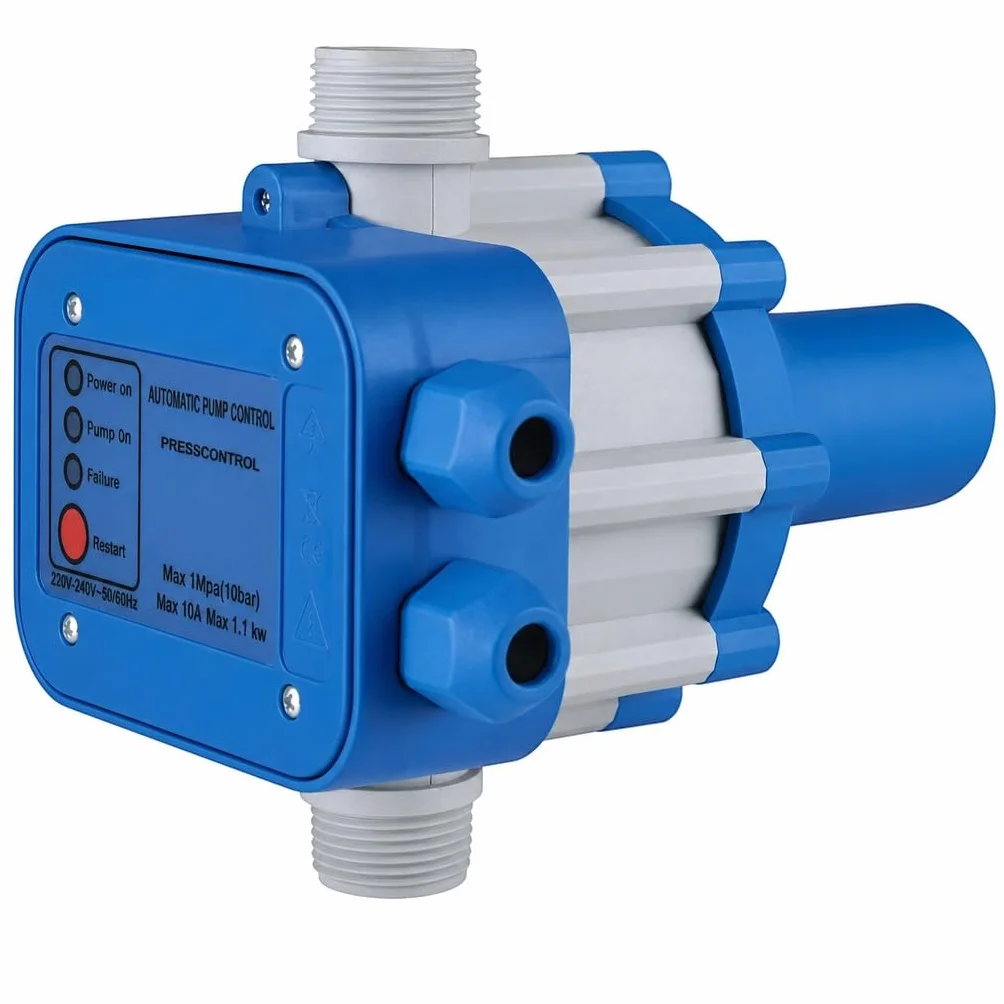 HM | Presscontrol regolatore di pressione per elettropompa, 2,2 bar, attacco 1" | Controllo elettronico automatico, protezione da funzionamento a secco, per sistemi idrici domestici