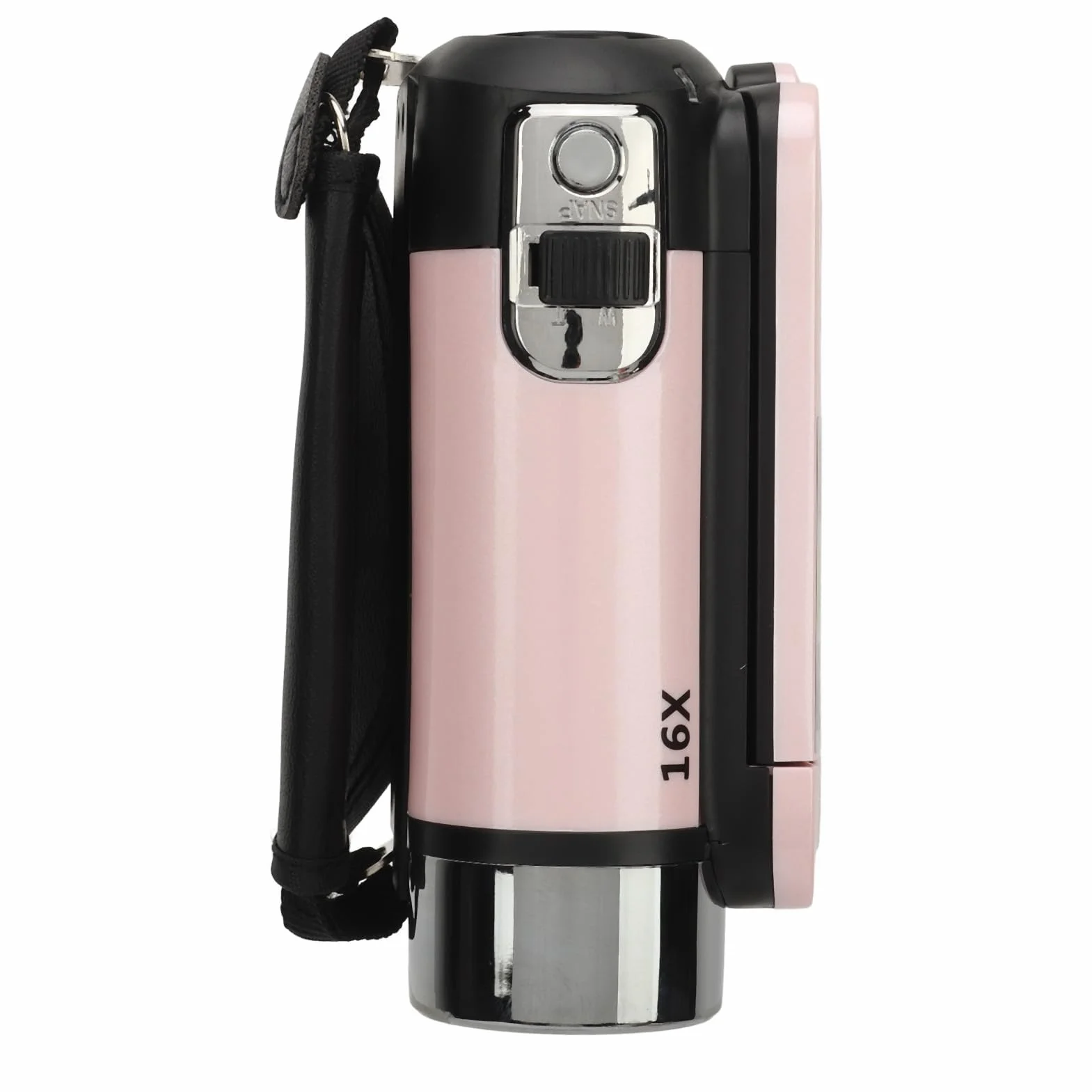 Fotocamera Digitale HD 1080P, Videocamera per con Zoom 16X con Schermo Ruotabile da 2,4 Pollici per la Fotografia, Fotocamera Selfie Portatile da 16 MP con Luce di (PINK)