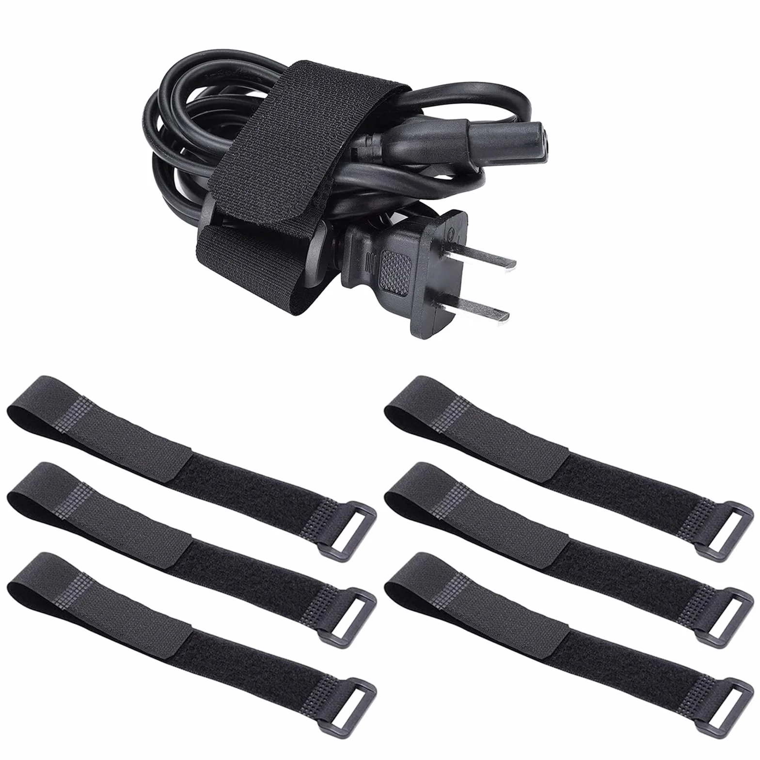 Cinghie multiuso per cavi riutilizzabili in nylon 40 cm