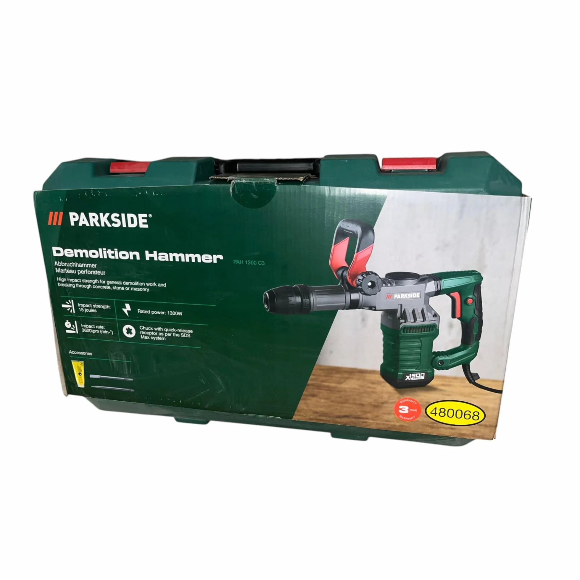 PARKSIDE PAH 1300 B2 Martello demolitore con valigetta