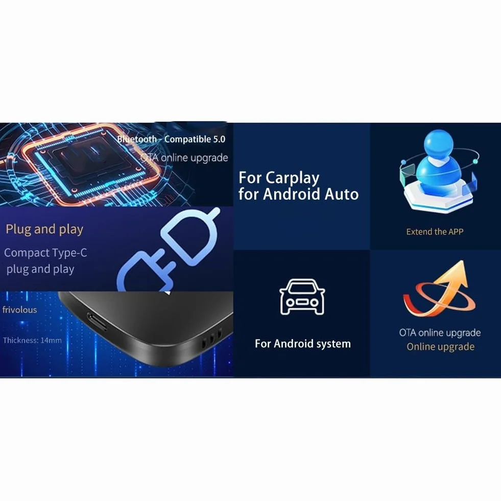 Efficiente per Carplay Box 13 TV Cars Facile accesso alle app di intrattenimento (2+32G)
