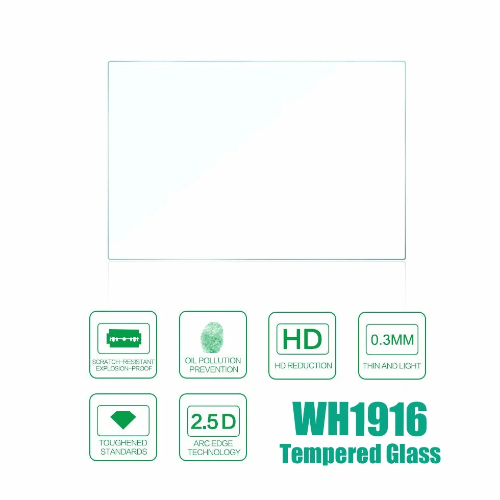 Komet WindSlayer - Custodia antivento in schiuma per parabrezza + pellicola protettiva in vetro (2 + 2 pezzi) compatibile con Hero 7, 6, 5 impermeabile fotocamera