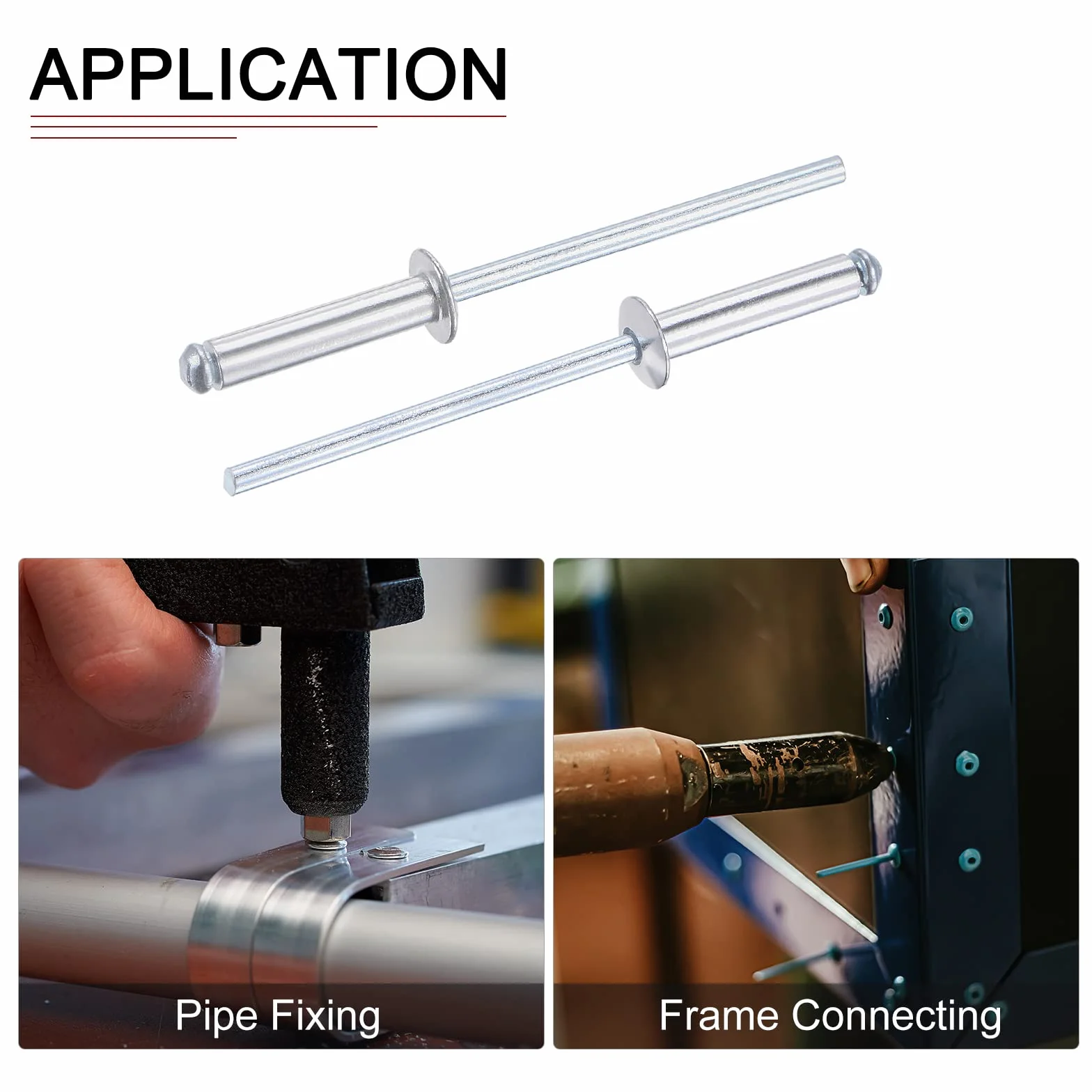 Cieco Rivetti 3.2mm x 15mm Alluminio Cupola Aperto Terminale Rivetto 120pz