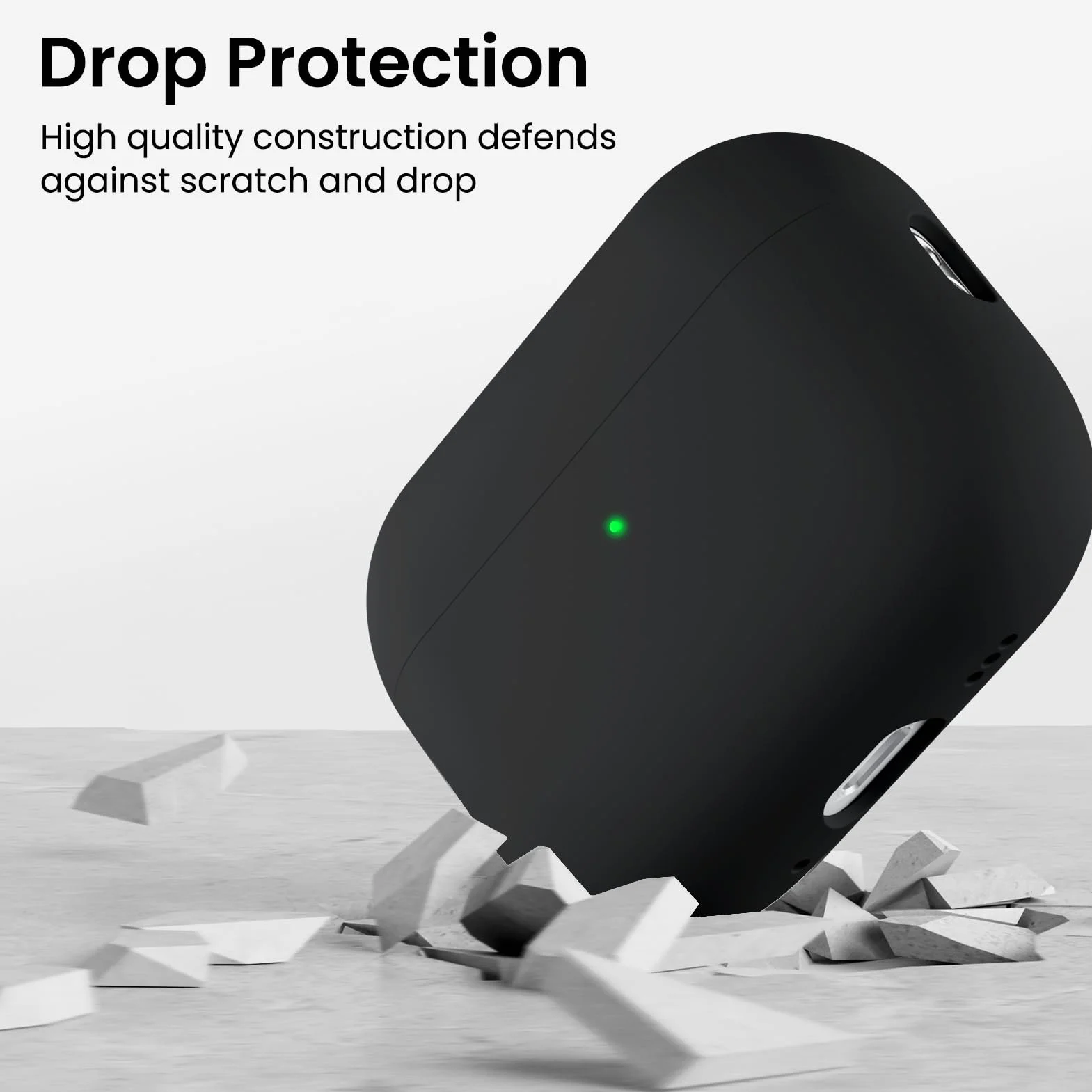 ORNARTO Cover per AirPods Pro 3 (2025), Custodia Compatibile con AirPods 3 Gen in Silicone Liquido Premium (Interno Rigido Indeformabile),con Cordino e Strumento di Rimozione,Nero
