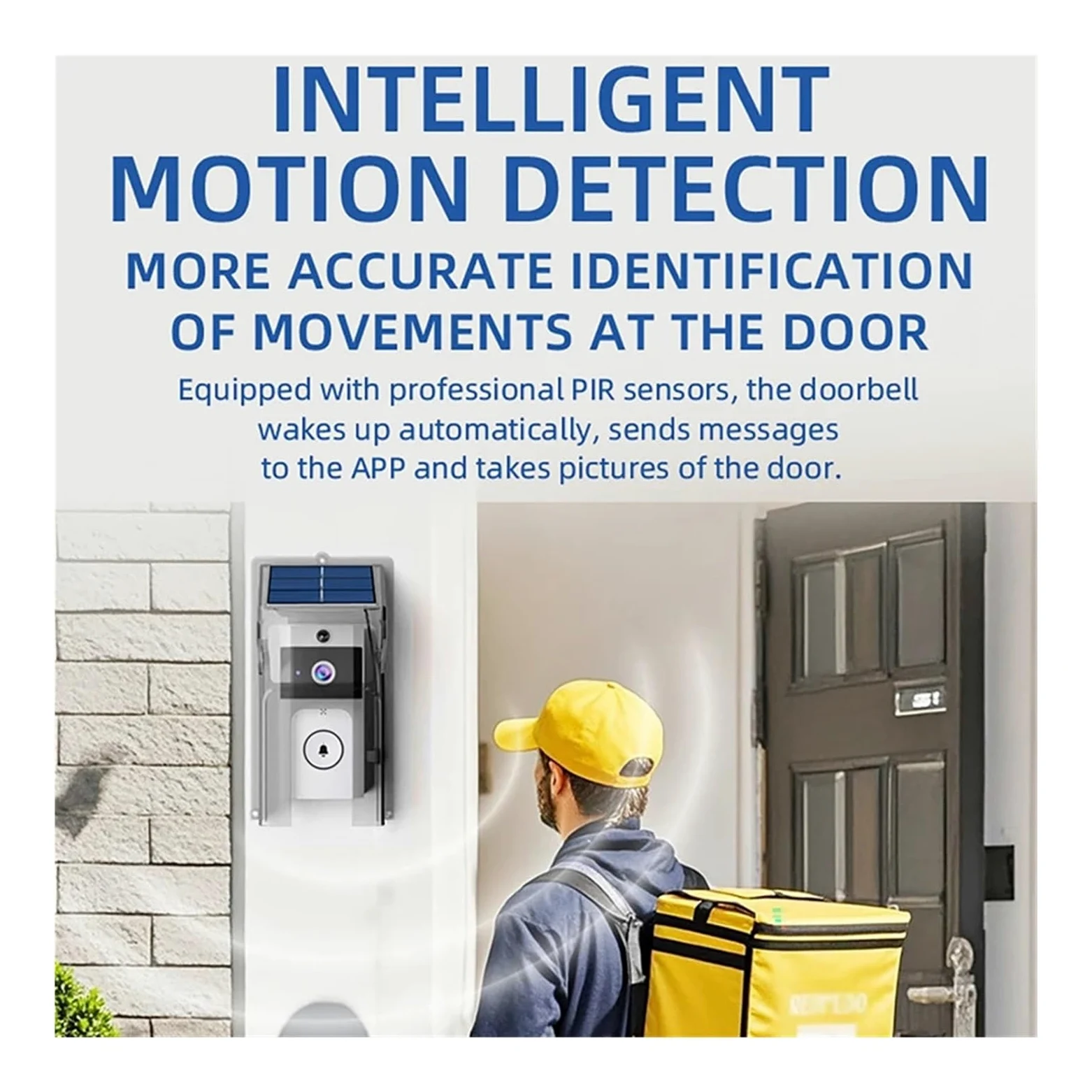 Campanello Senza Fili Esterno Impermeabile con Telecamera di Copertura(Doorbell with Cover)