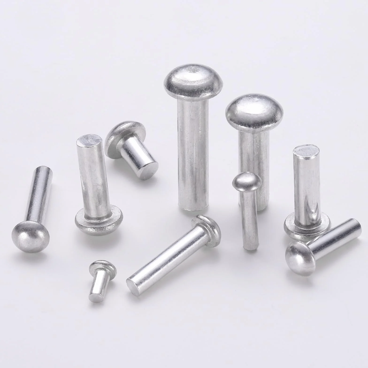 Rivetti a Testa Bombata in Alluminio Solido M6 x 12mm 50 Pezzi per Riparazioni