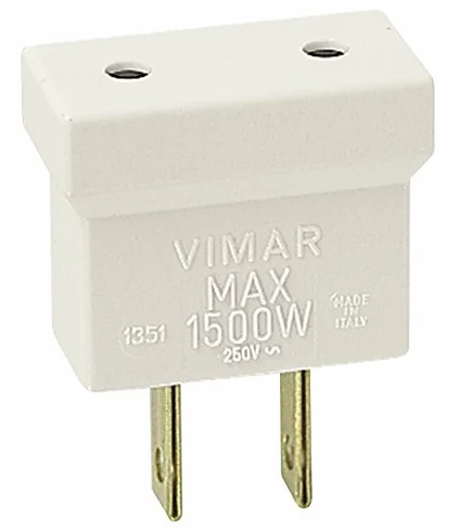 Adattatore 2P USA - P10 bianco