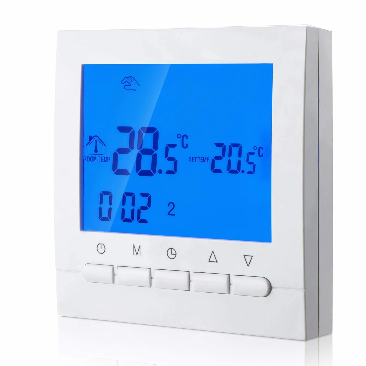 KPS Termostato caldaia digitale parete per riscaldamento programmabile 6 periodi giormi lavorativi e 2 periodi fine settimana connesionne di due cavi di alimentazione KPS CONFORTLINE TERMODIGI