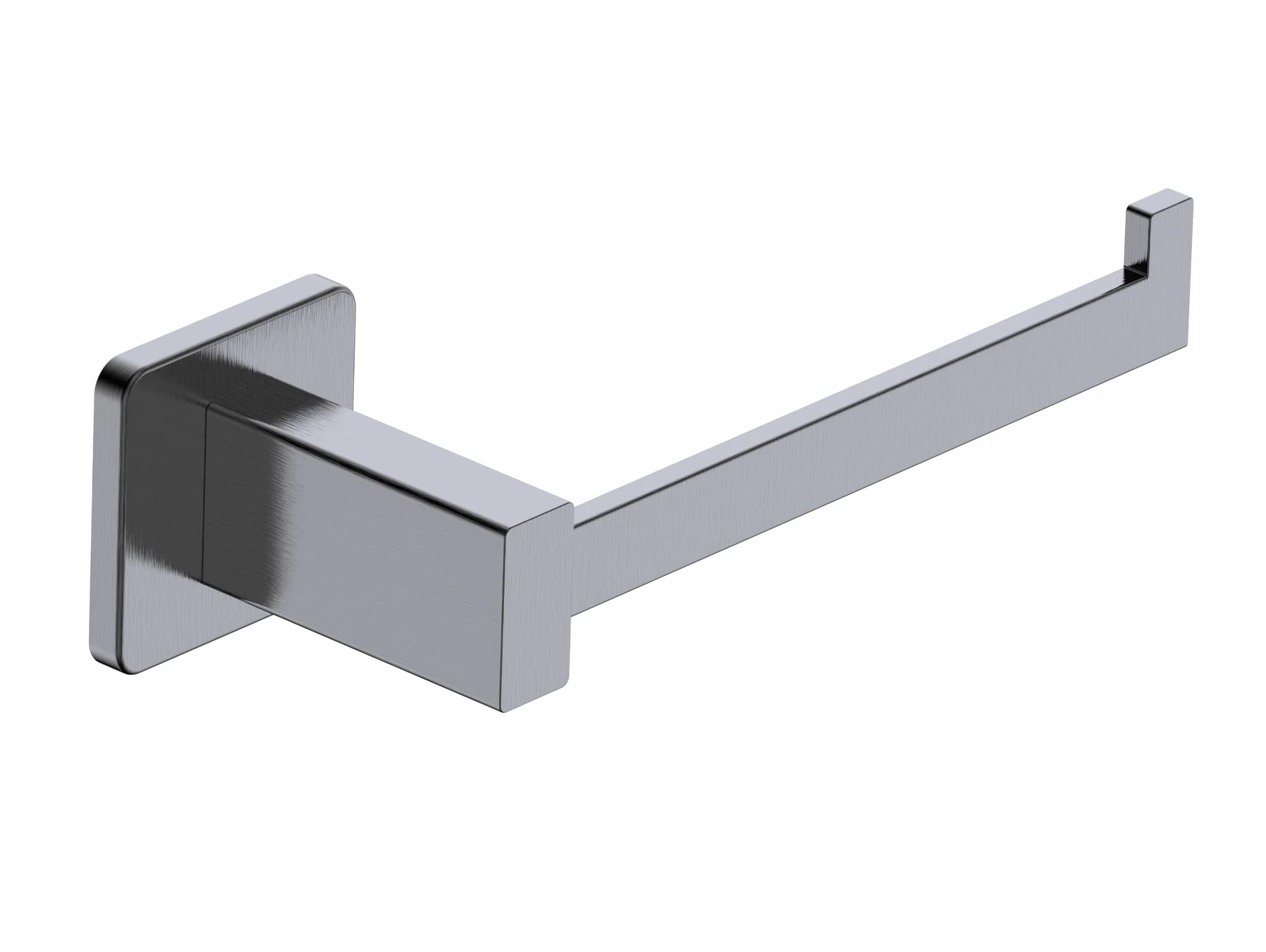IMEX - Portarotolo Adesivo Carta Igienica Nero | Portarotolo Bagno Senza Forare in Acciaio Inox S.304 | Resistente a Umidità e Corrosione | Doppio Sistema di Fissaggio (Avvitato o Incollato)