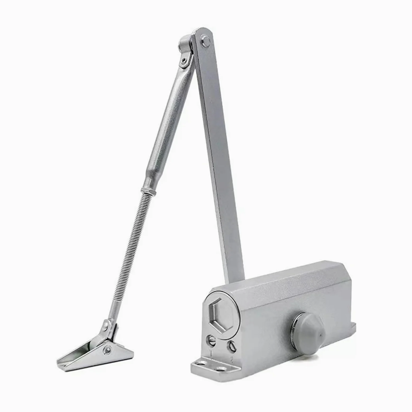 Chiudiporta automatico idraulico da 25 kg a 85 kg, velocità regolabile, attrezzatura per la chiusura della porta, molla in metallo, facile per uso domestico e commerciale (25), 25-45 kg