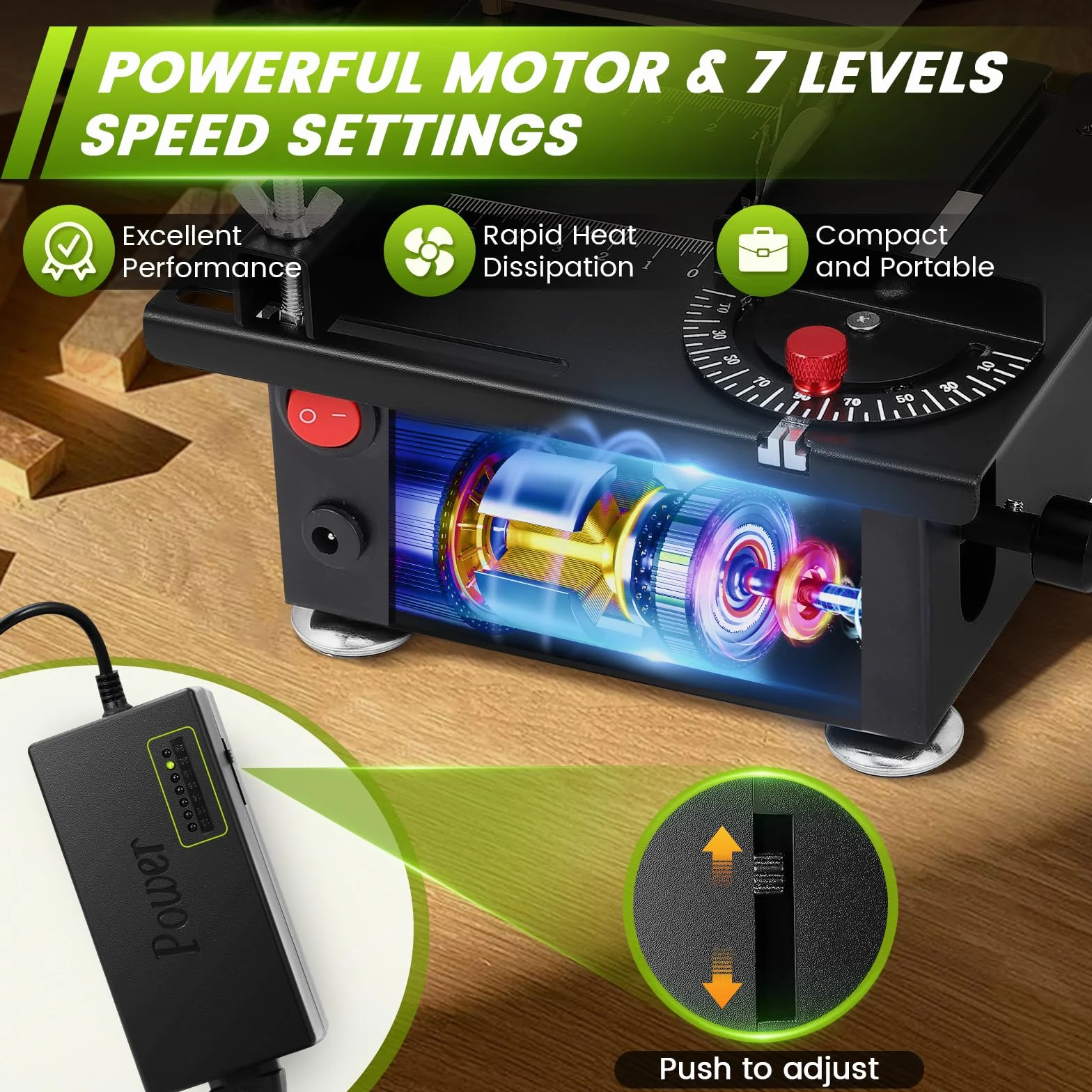 Mini sega circolare da tavolo 100W 0.1mm-16mm Multifunzione piccola macchina da taglio Lavorazione del legno acrilico modello di precisione