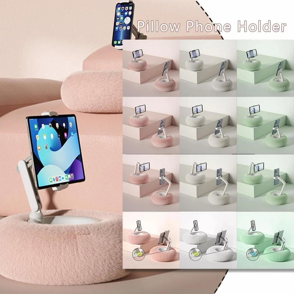 Generisch Supporto per Kindle, Pillow Stand Regolabile a 360° per la Lettura in Bed, Fuzzy Bowl per Kindle Accessori