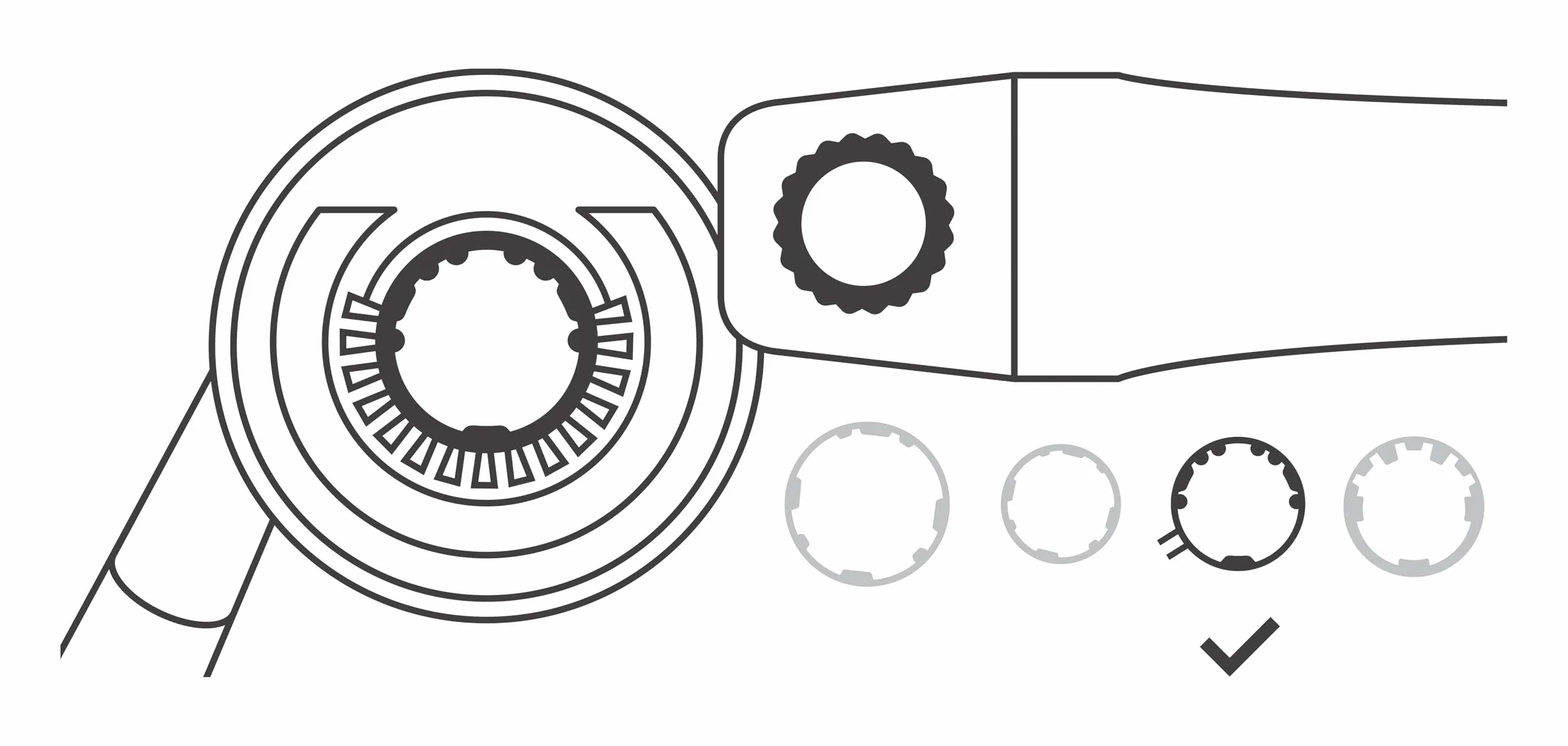 Bosch PRO cappa di aspirazione Ø 115 125 mm accessorio smerigliatrice angolare