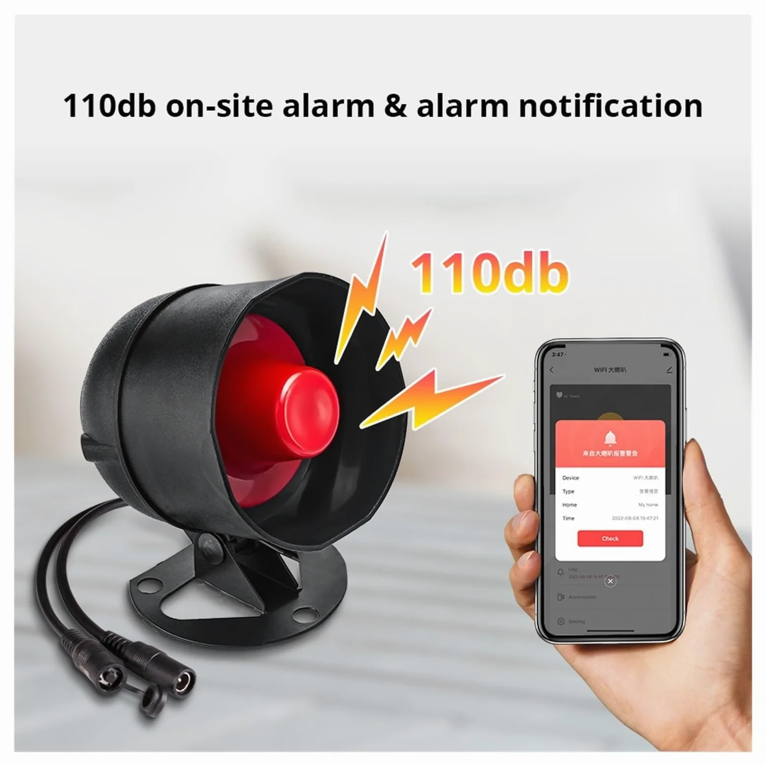 Sistemi Allarme Casa Di Allarme Sicurezza Wireless Smart WIFI Sirena Sensore Movimento For Antifurto Domestico Compatibile(Not WIFI KIT 2)